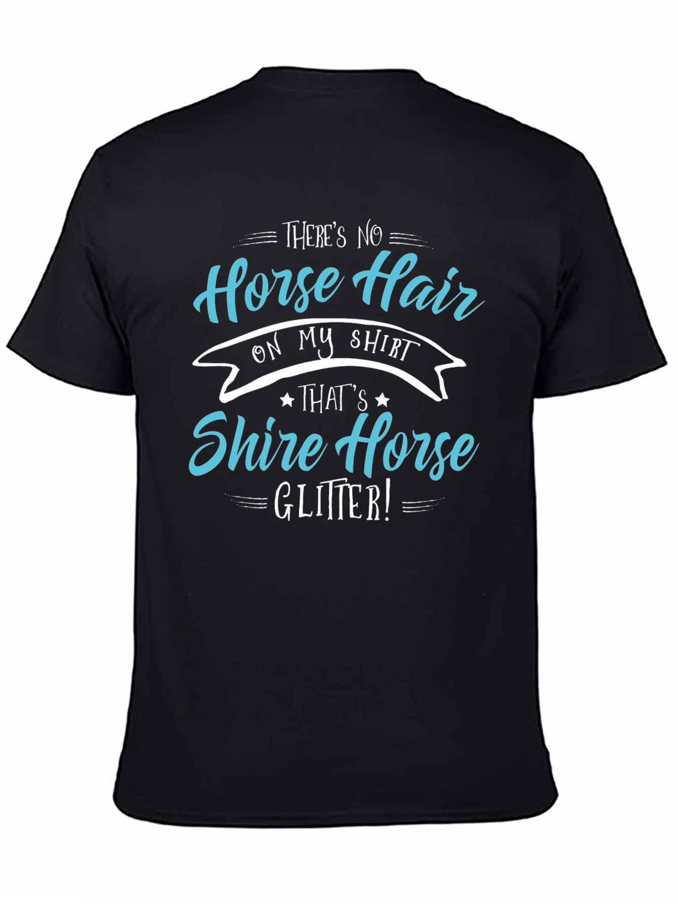 Horse Lover T-Shirt: Shire Horse Glitter Tee
