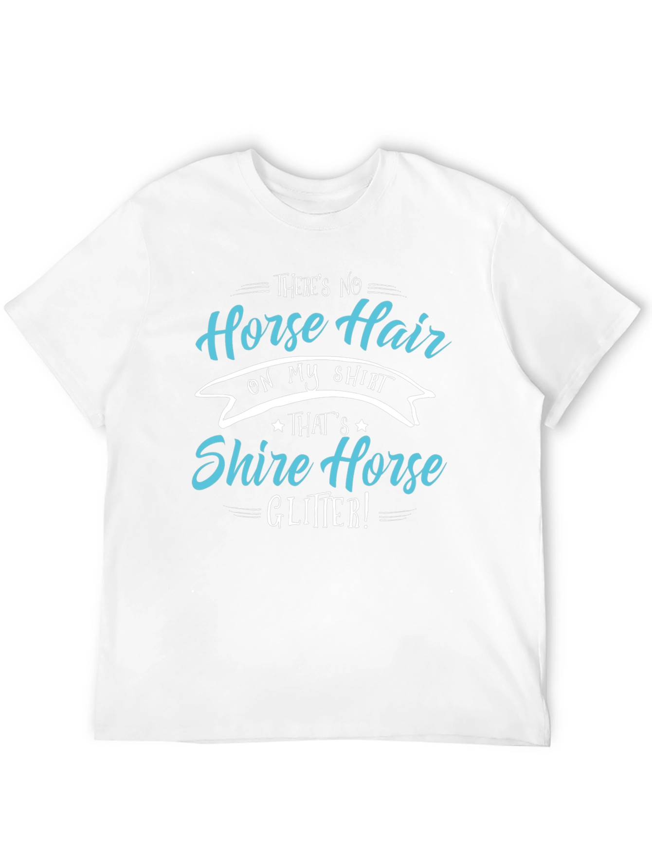 Horse Lover T-Shirt: Shire Horse Glitter Tee