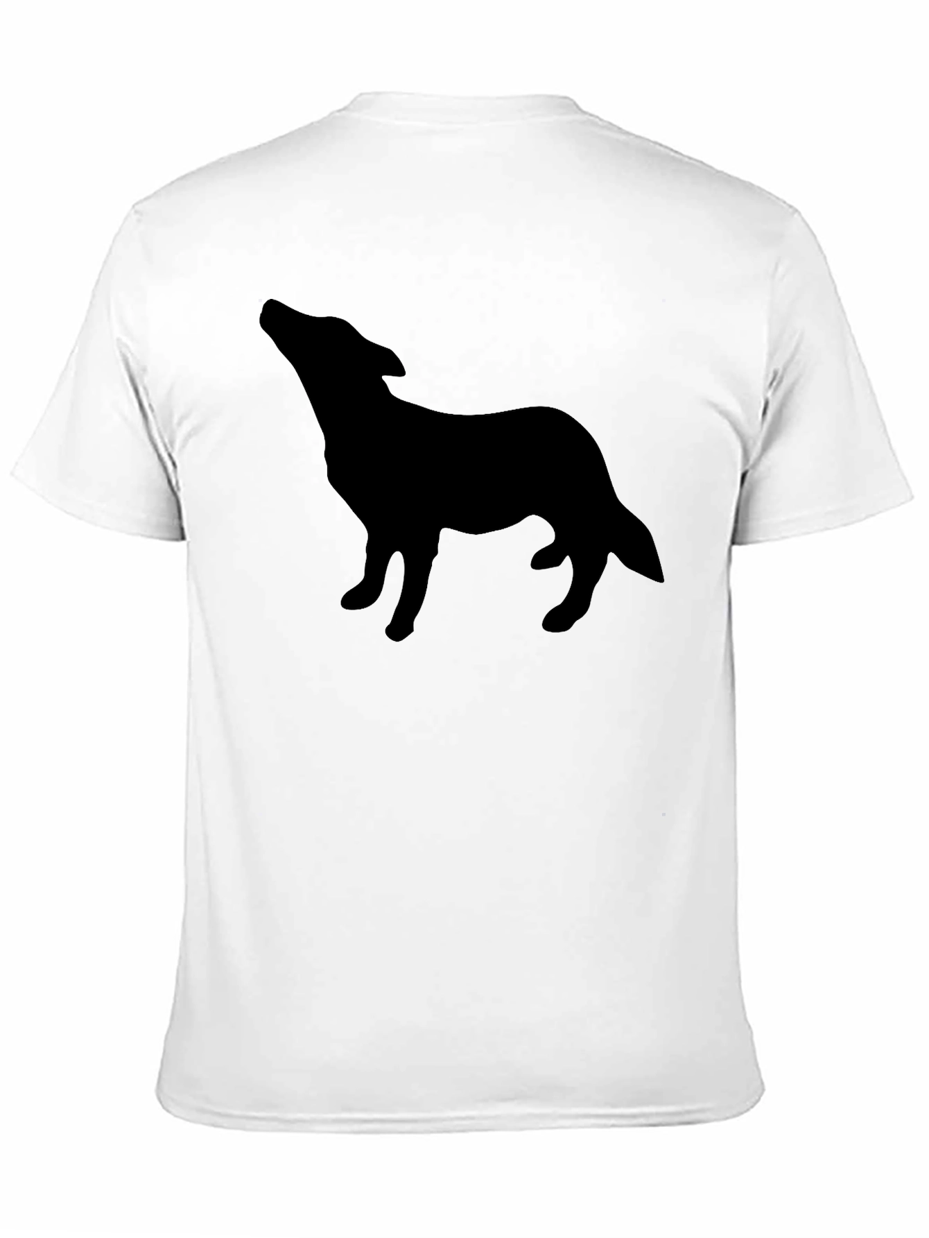 Black Dog Silhouette T-Shirt | Casual Graphic Tee