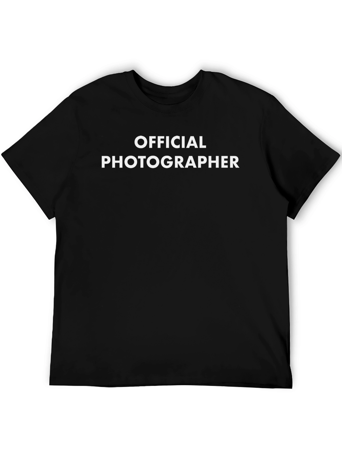 Official Photographer Graphic Tee - Black Crew Neck