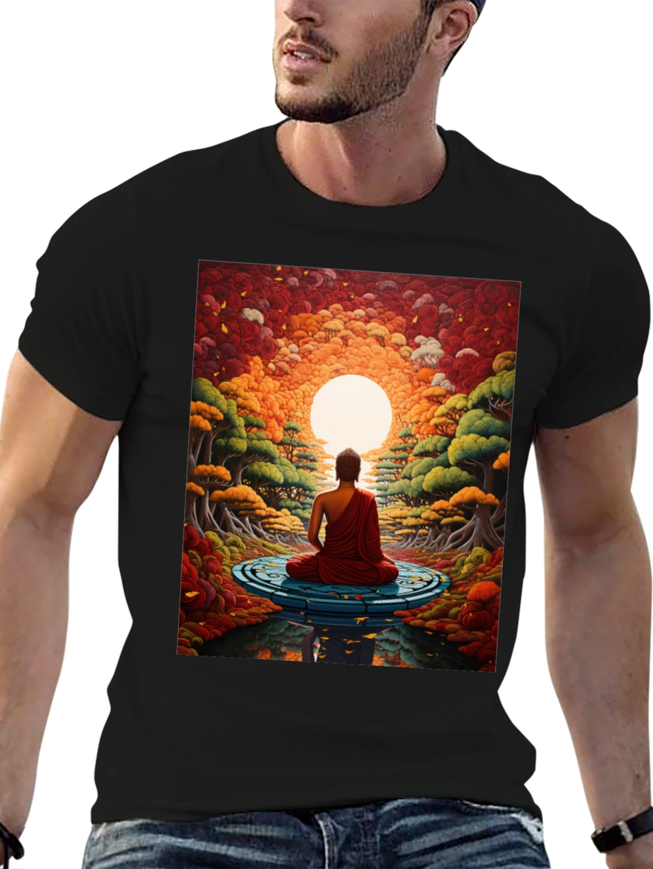 Meditative Buddha Graphic Tee