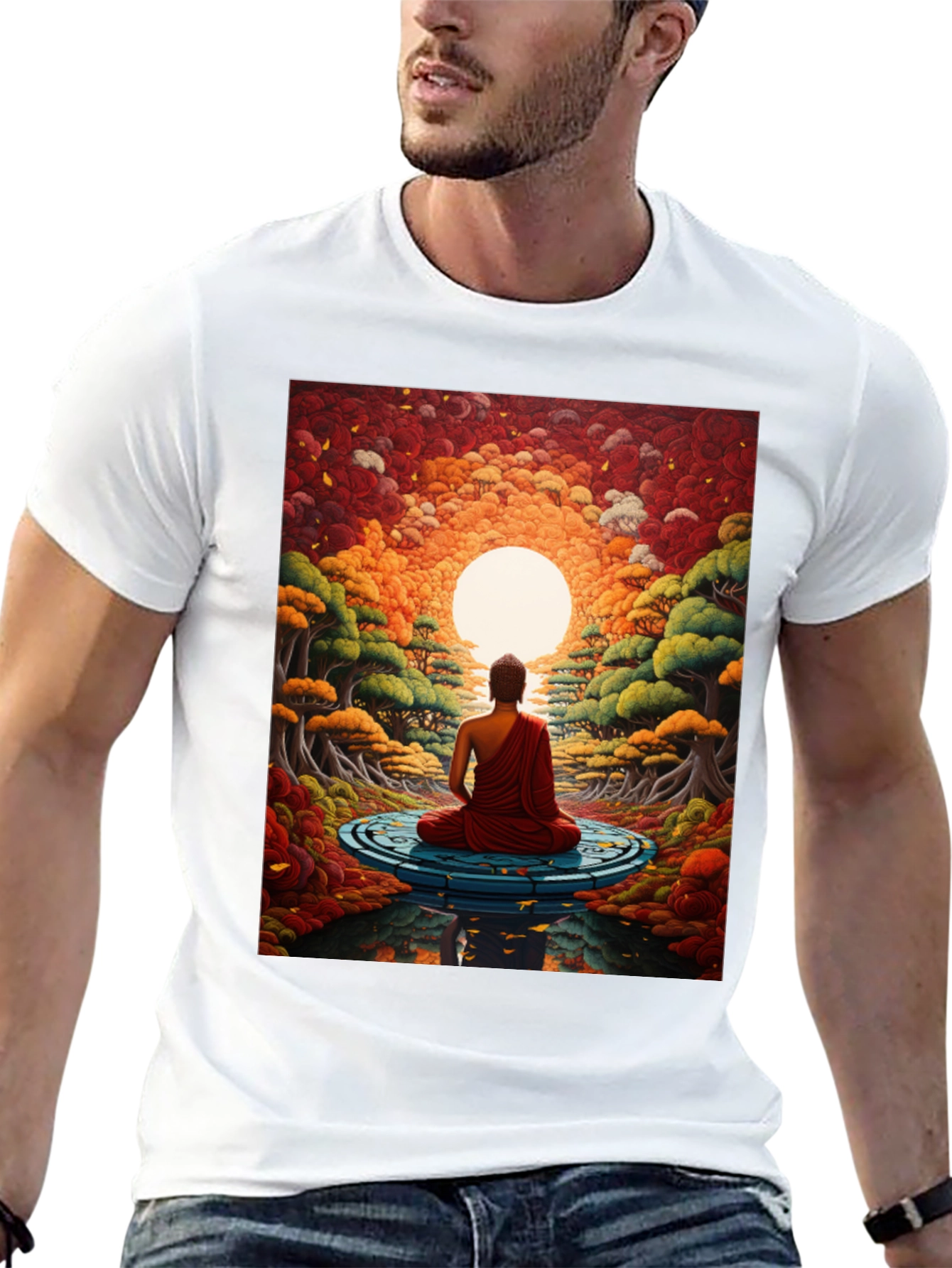 Meditative Buddha Graphic Tee