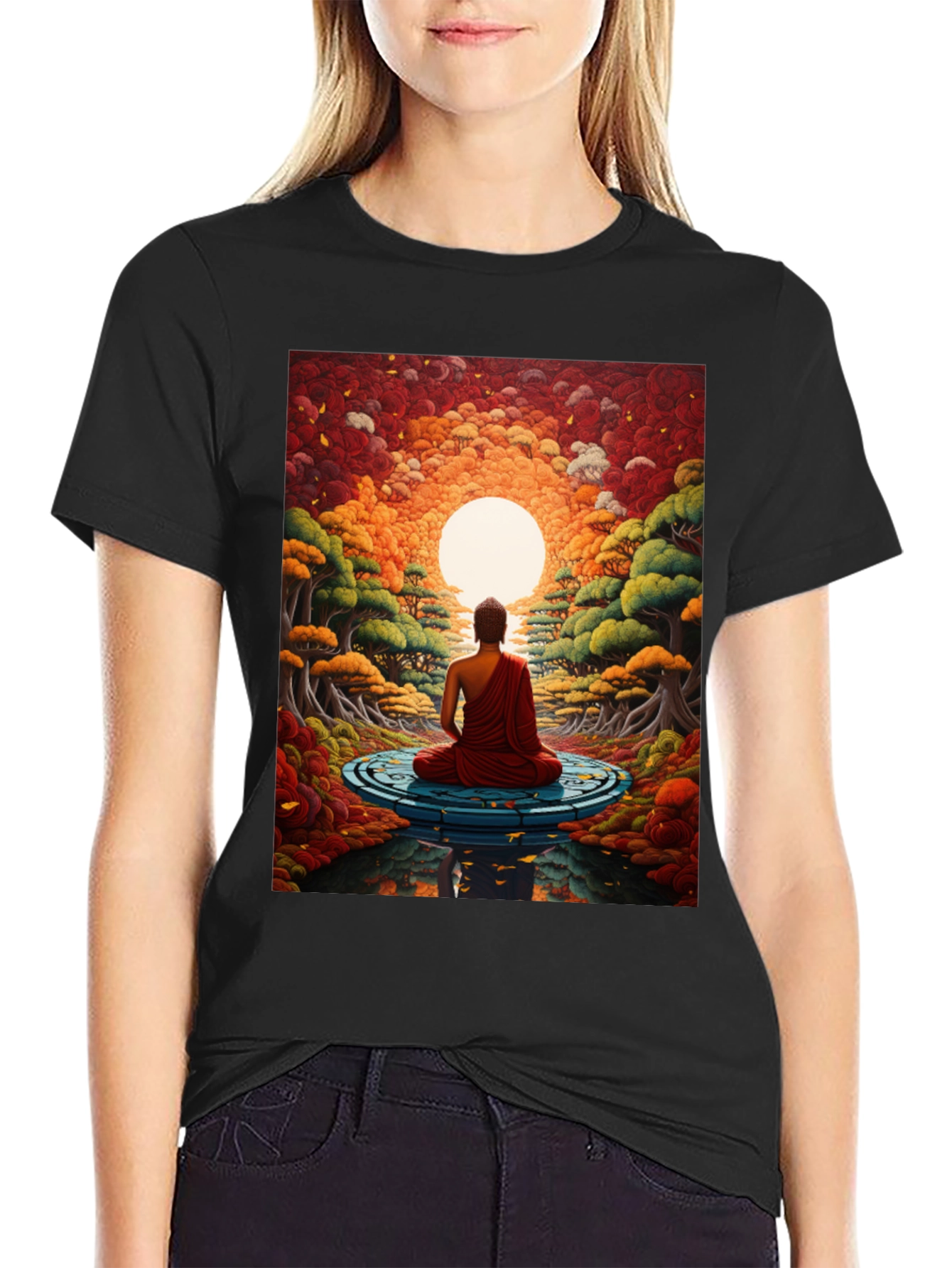 Meditative Buddha Graphic Tee