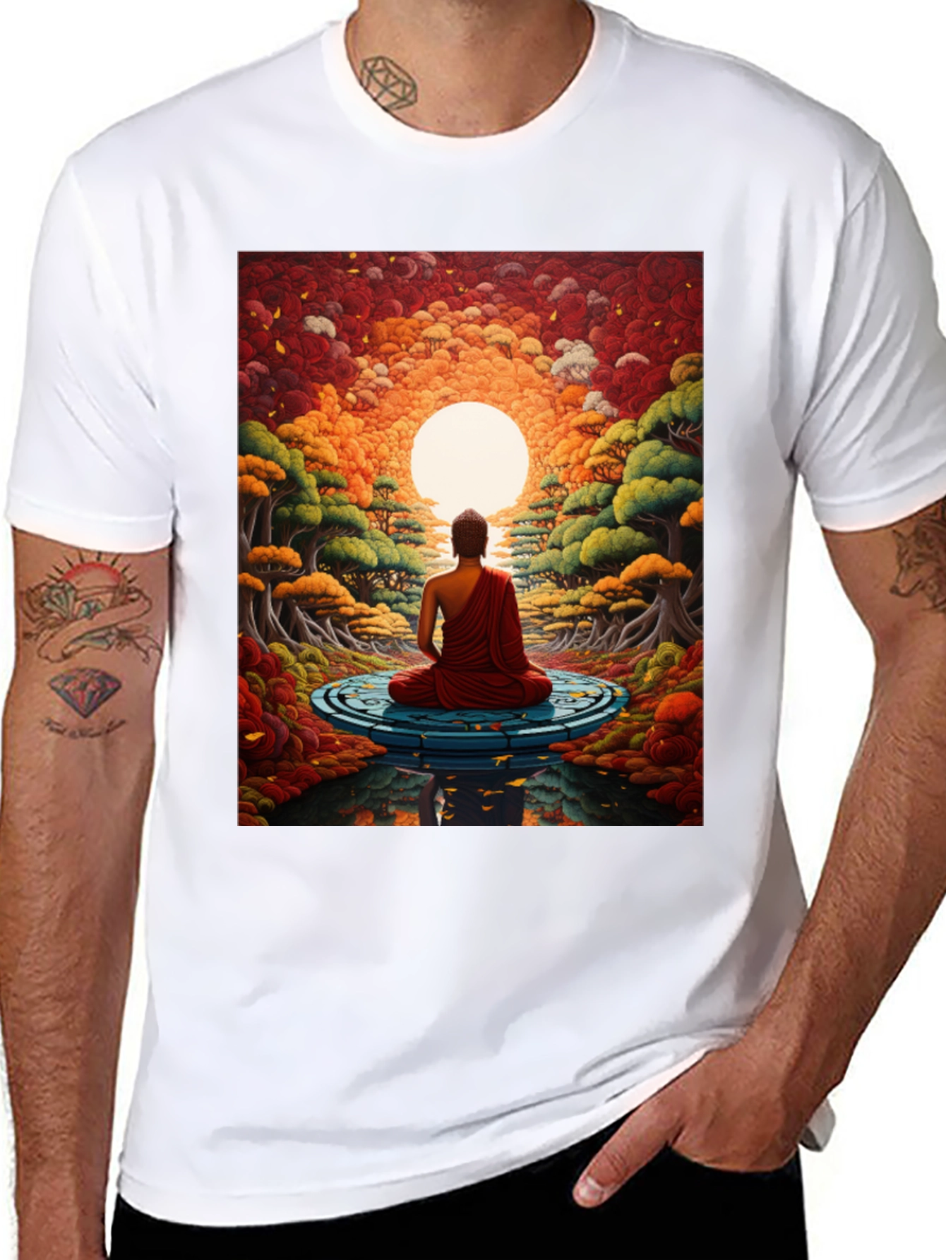 Meditative Buddha Graphic Tee
