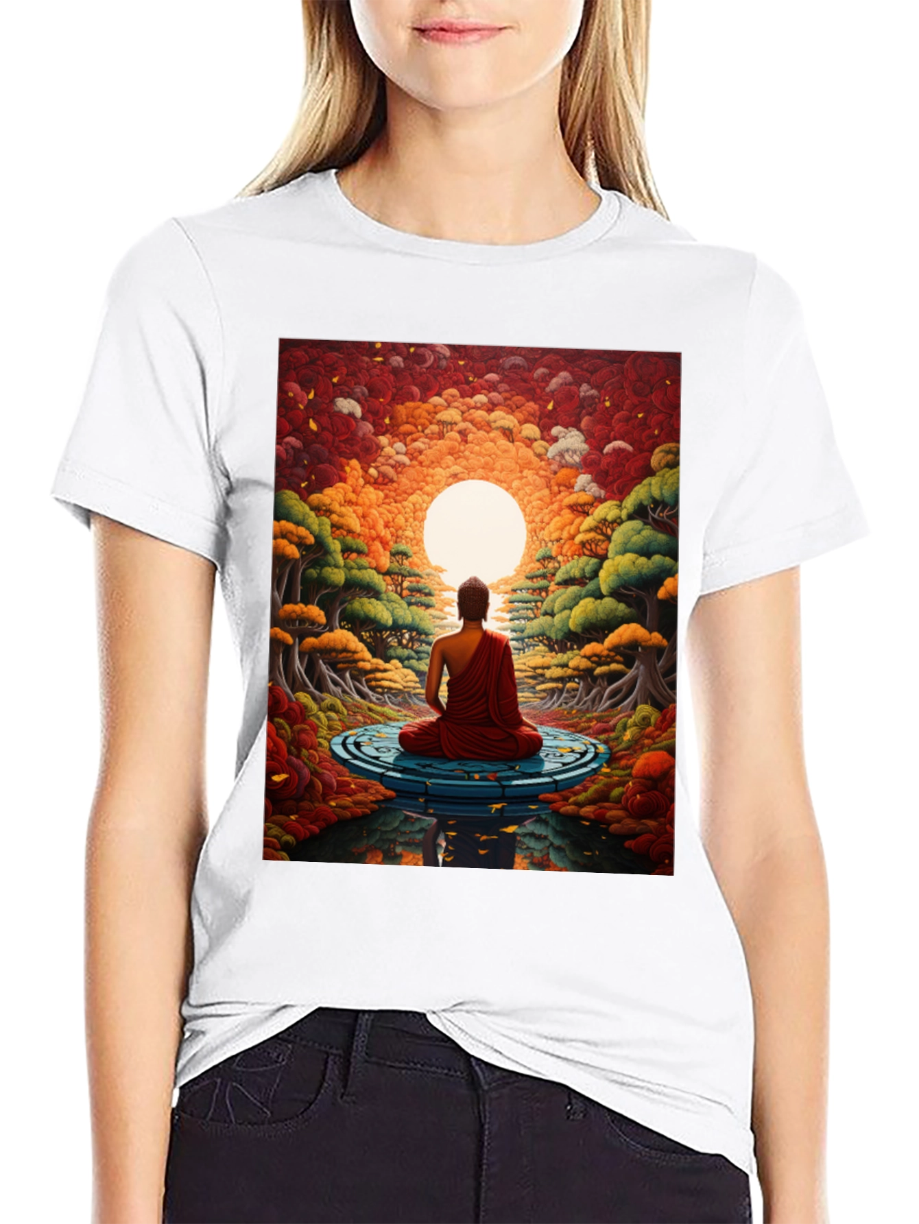 Meditative Buddha Graphic Tee
