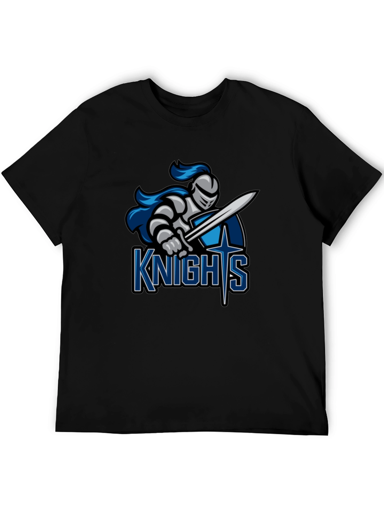 Knights T-Shirt - Black Tee with Graphic Print