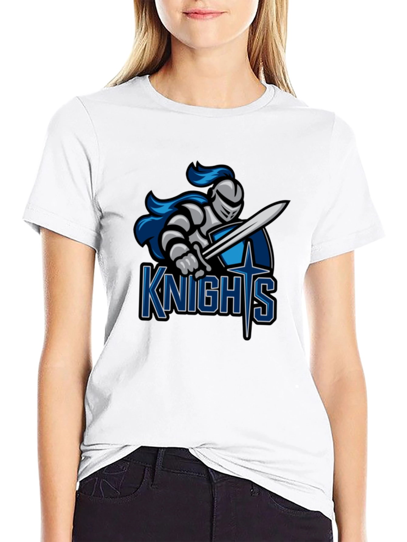 Knights T-Shirt - Black Tee with Graphic Print