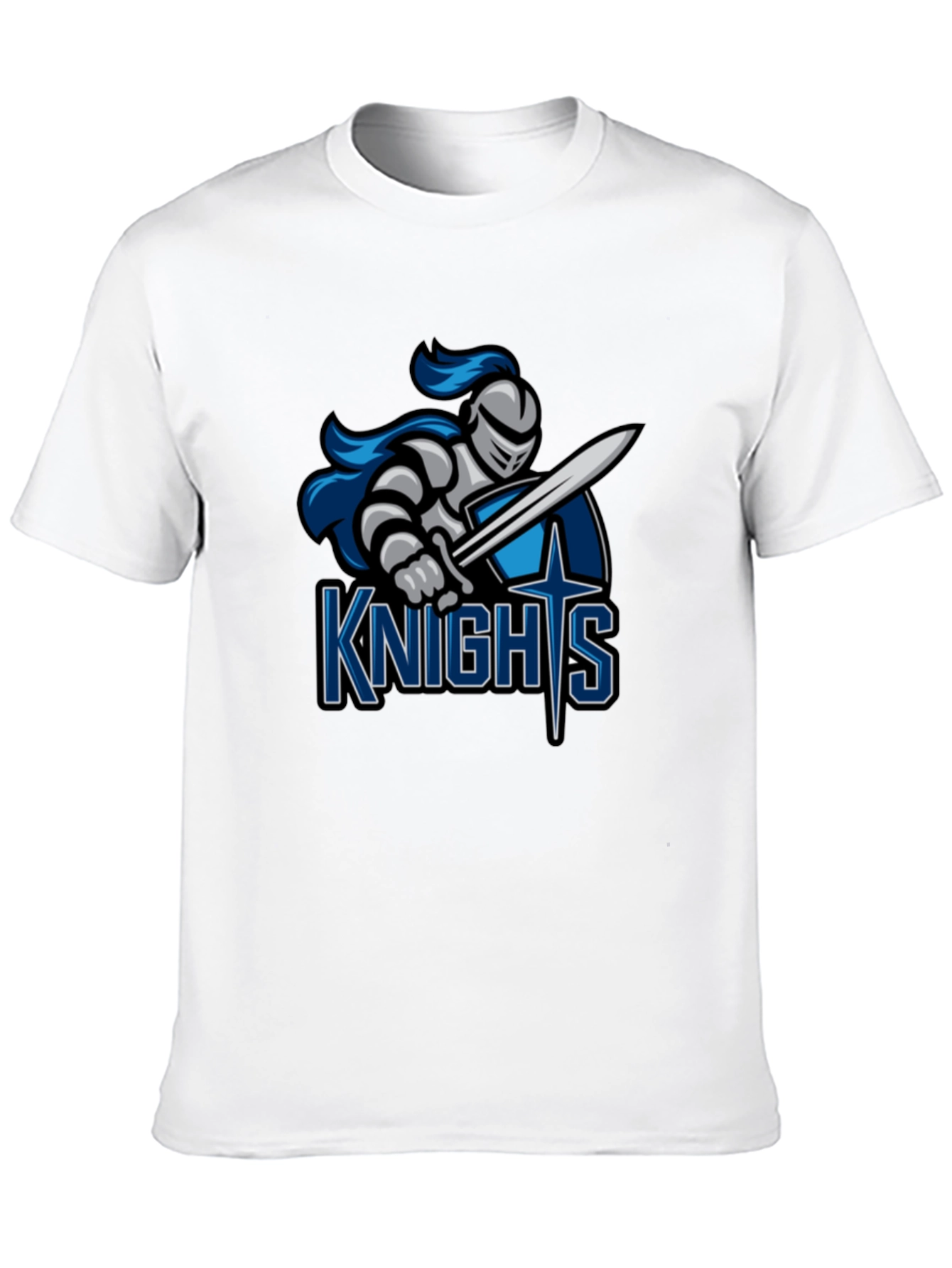 Knights T-Shirt - Black Tee with Graphic Print