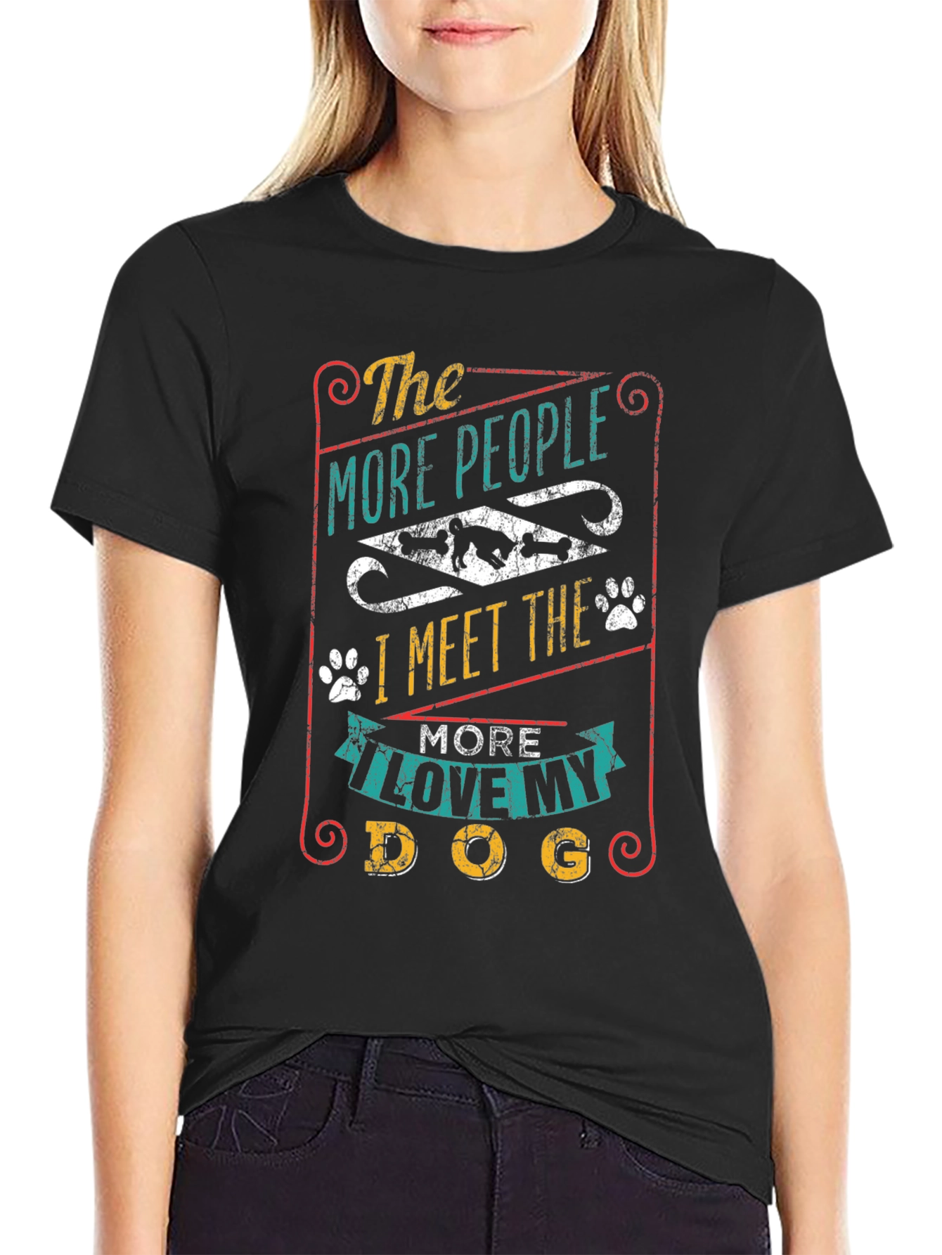 The More I Love My Dog Graphic T-Shirt