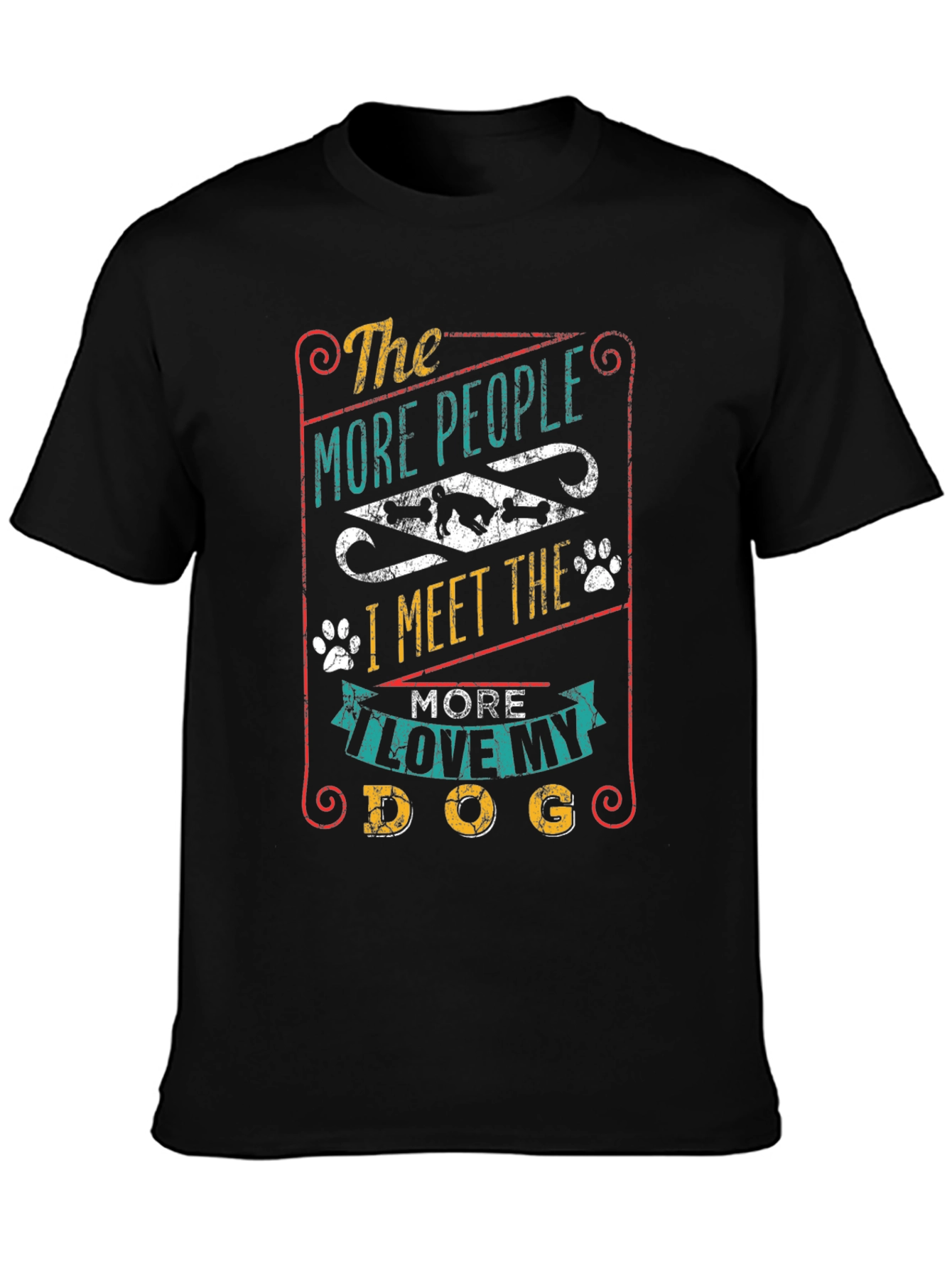The More I Love My Dog Graphic T-Shirt