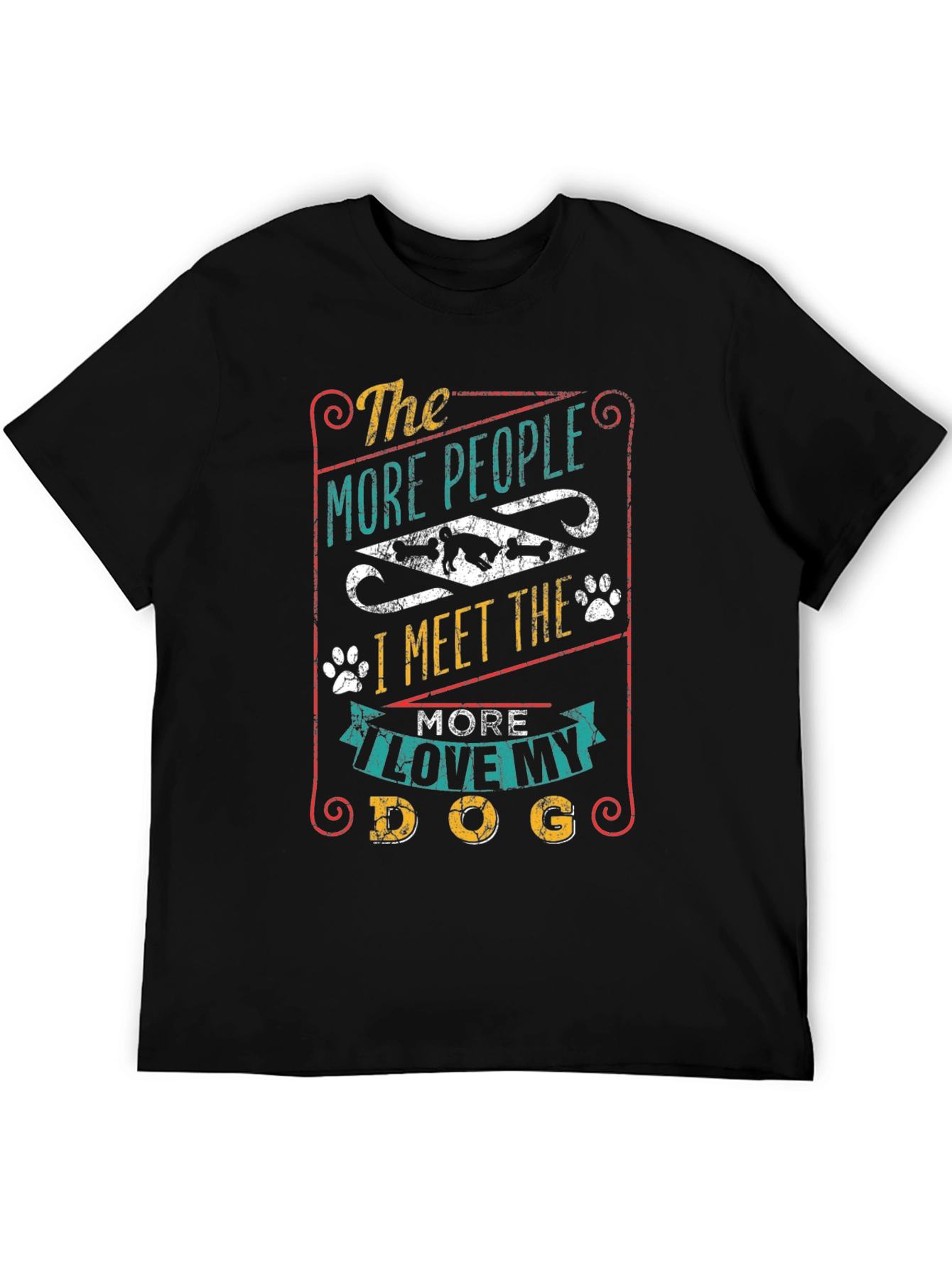 The More I Love My Dog Graphic T-Shirt
