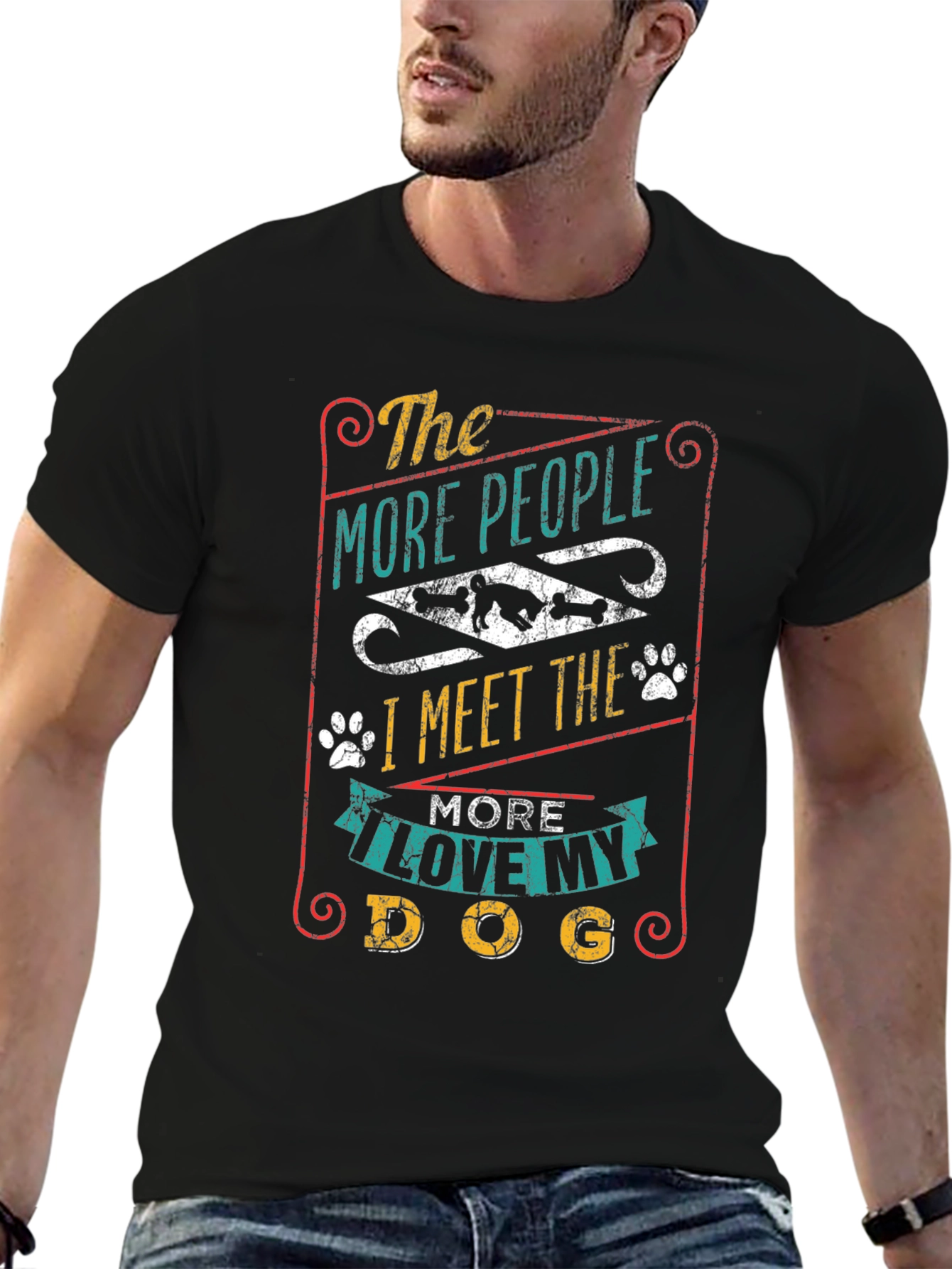 The More I Love My Dog Graphic T-Shirt