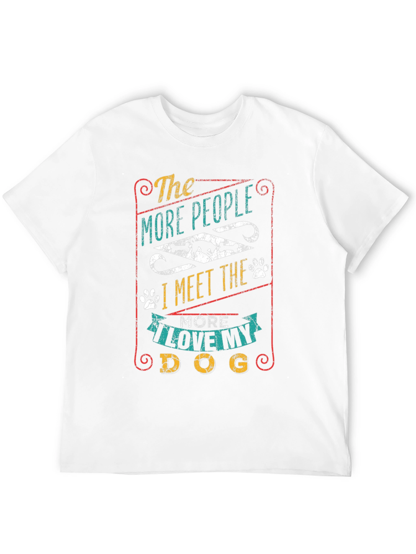 The More I Love My Dog Graphic T-Shirt