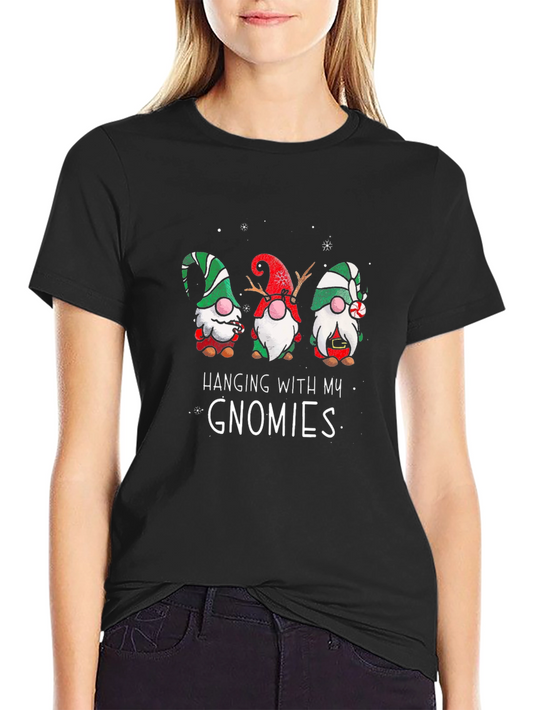 Hanging With My Gnomies Holiday T-Shirt