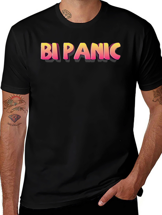 Bi Panic Graphic T-Shirt - Casual Unisex Tee