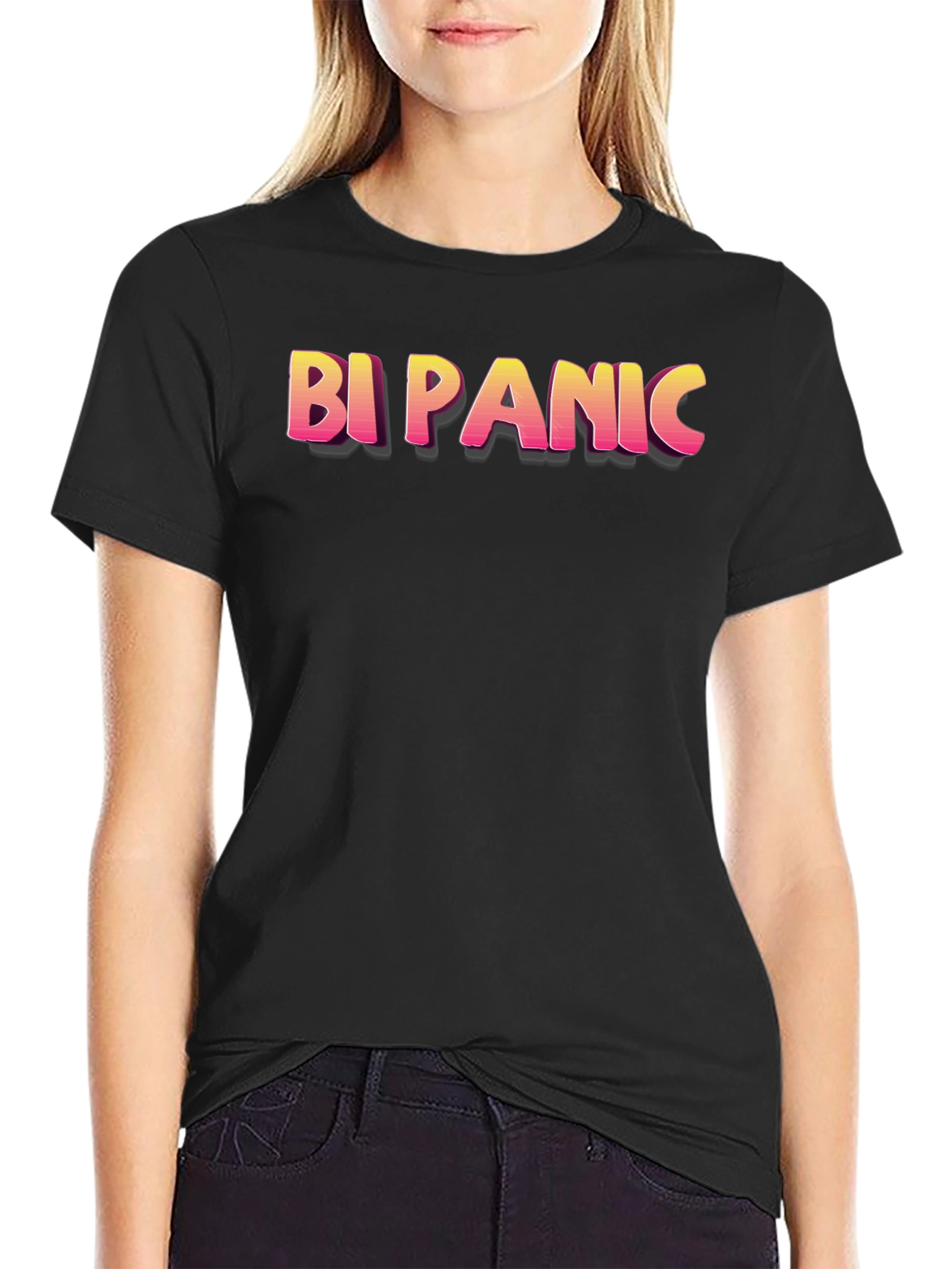 Bi Panic Graphic T-Shirt - Casual Unisex Tee