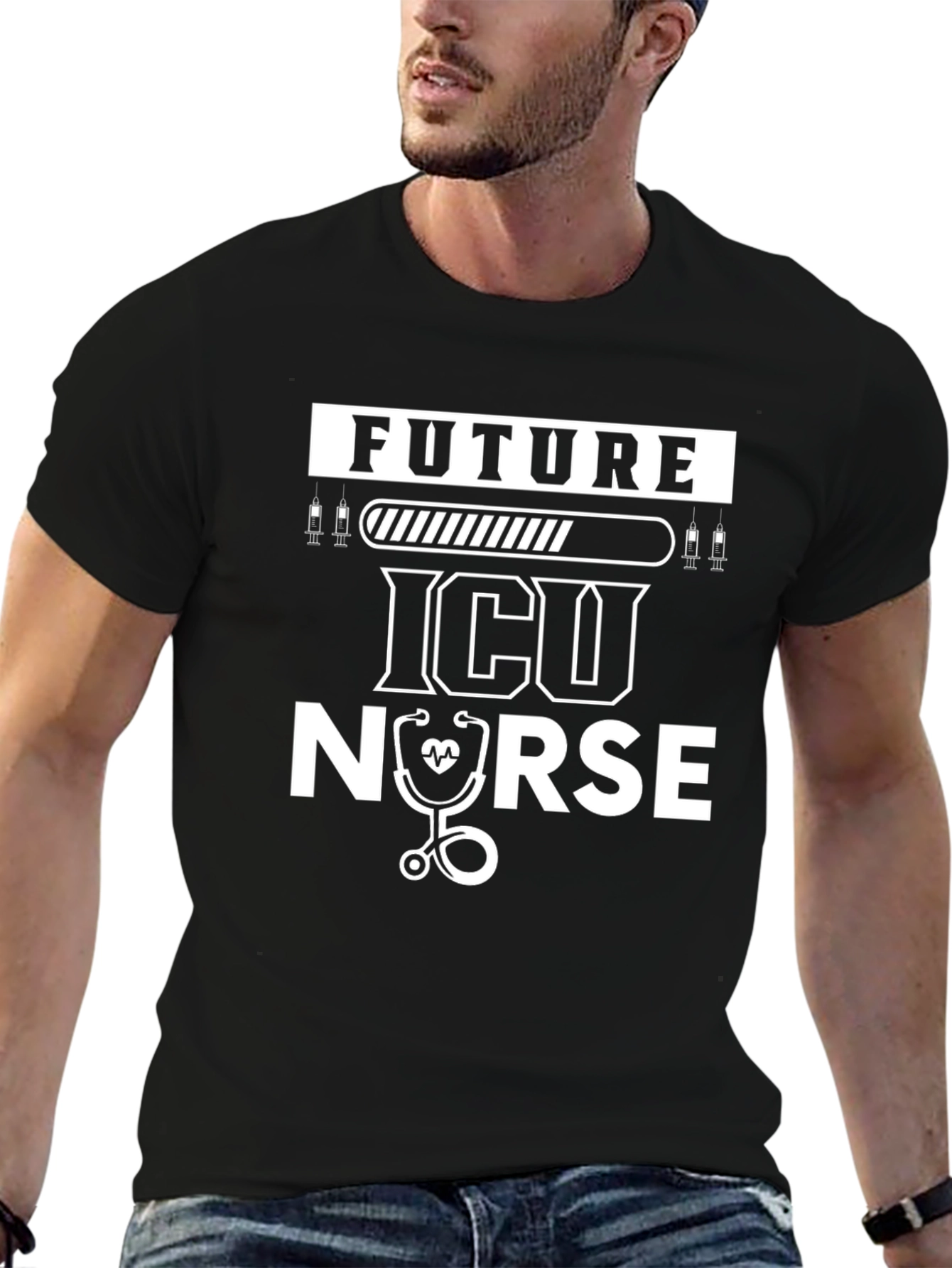 Future ICU Nurse Black T-Shirt