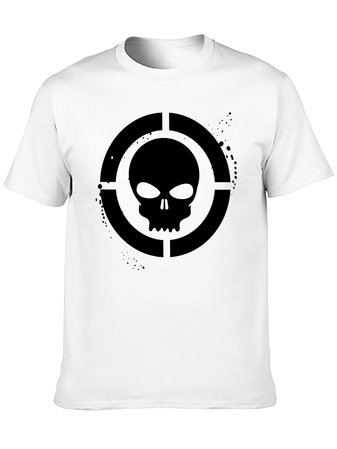 Skull Target Graphic T-Shirt - Mens Black Tee