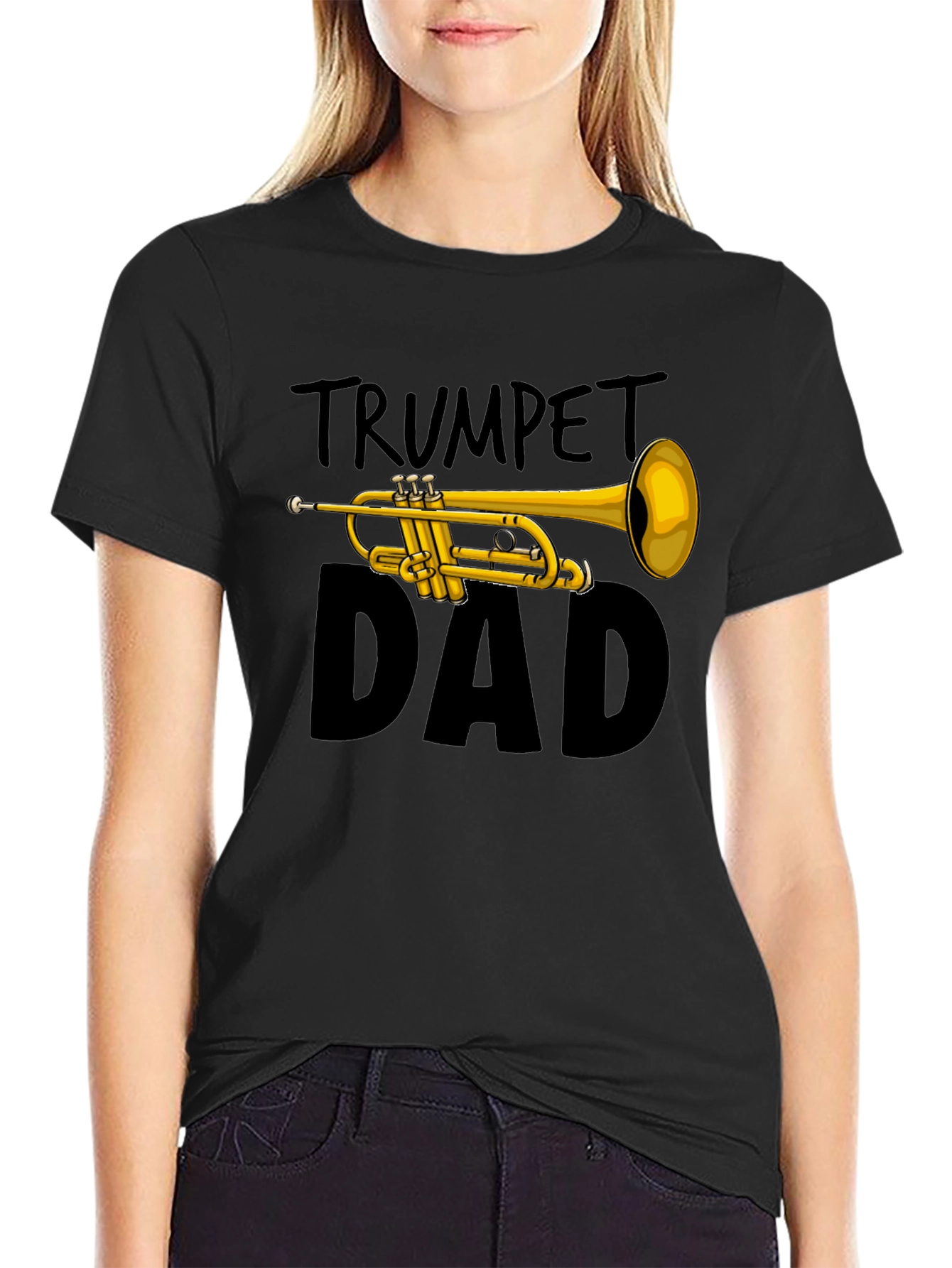 Trumpet Dad Graphic Tee - Musician Father T-Shirt