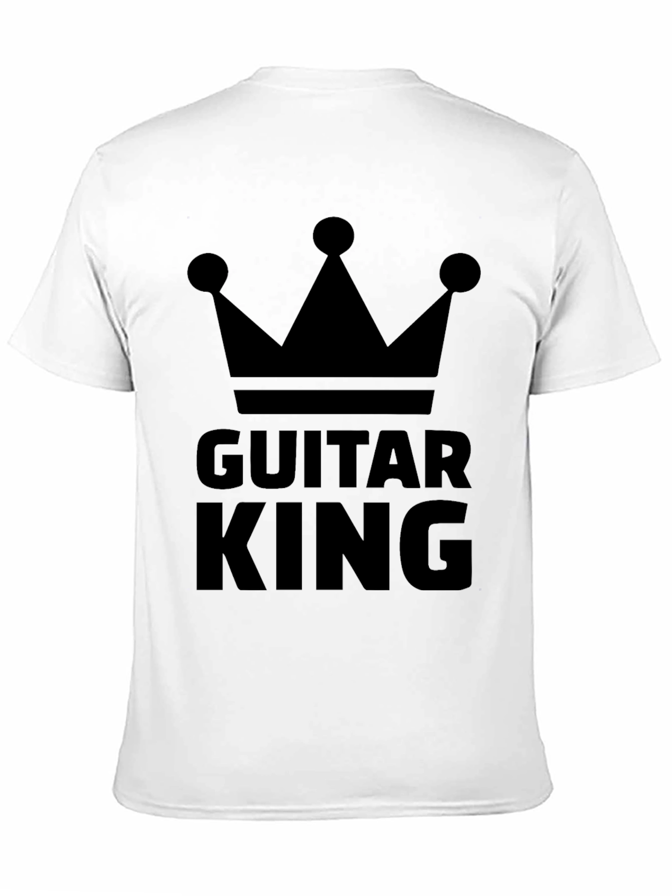 Guitar King Black Graphic Tee