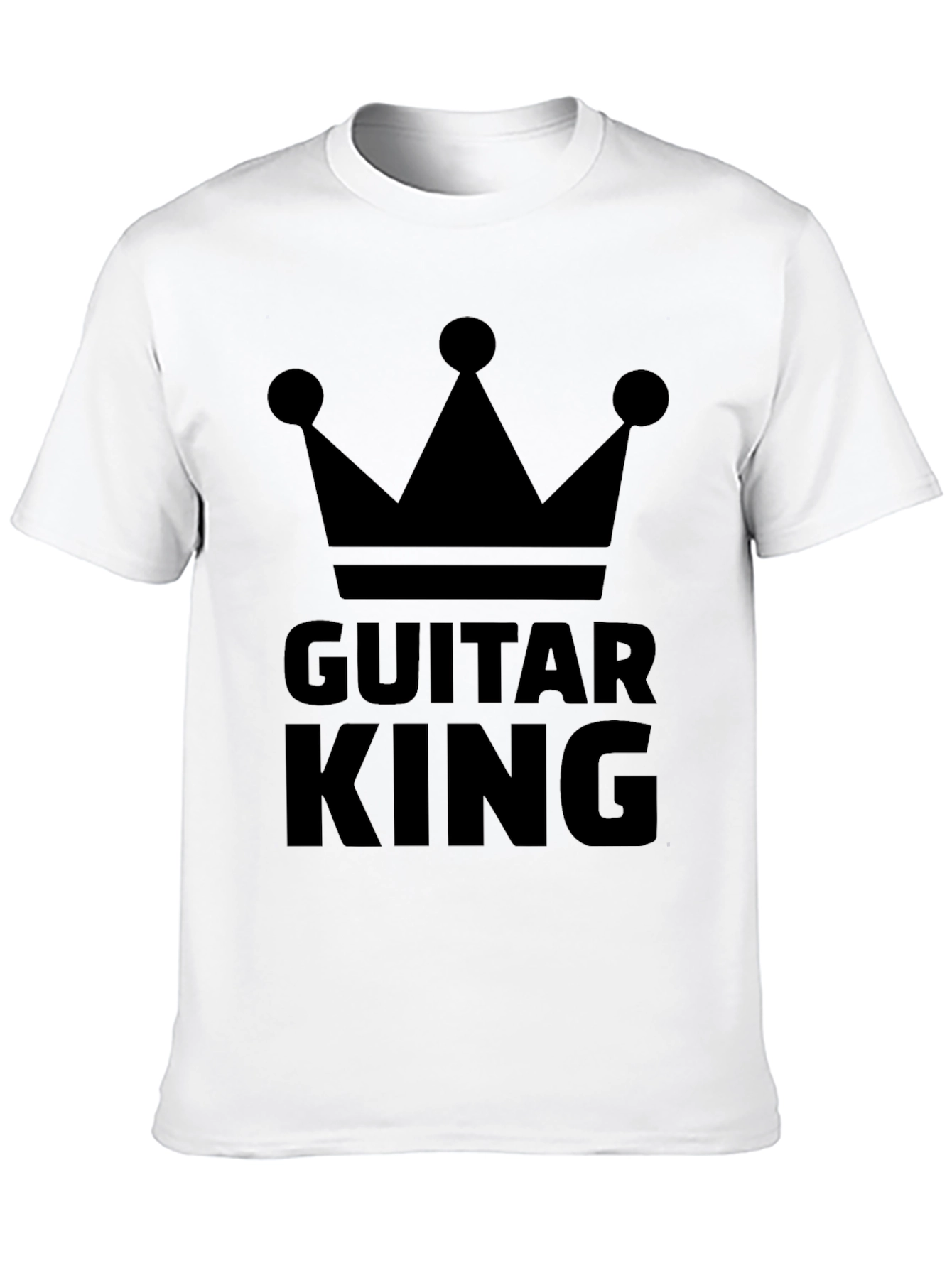 Guitar King Black Graphic Tee