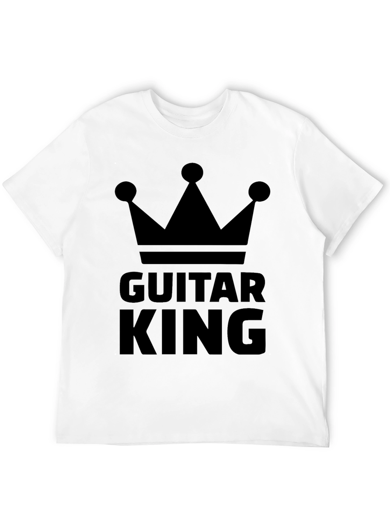 Guitar King Black Graphic Tee