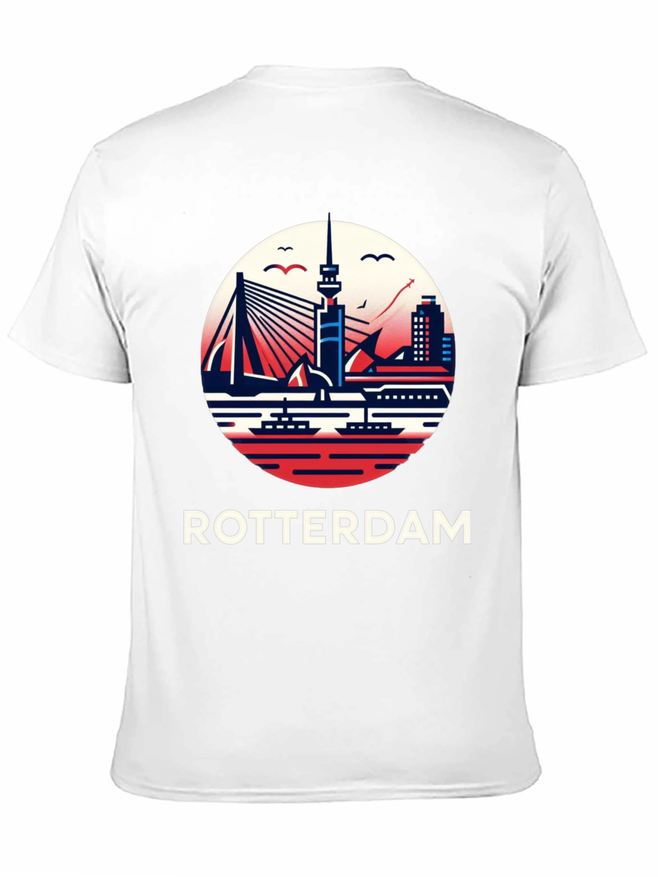 Rotterdam Skyline Graphic Tee - Cityscape Shirt