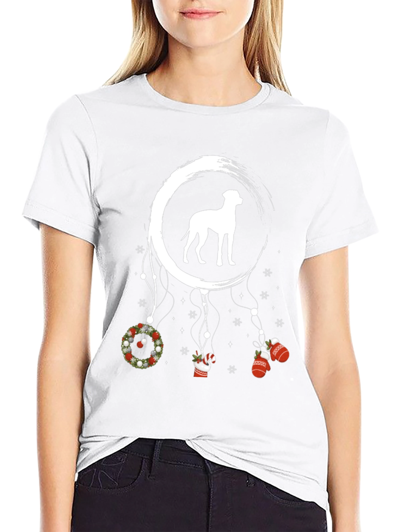 Dog Christmas Dreamcatcher Tee