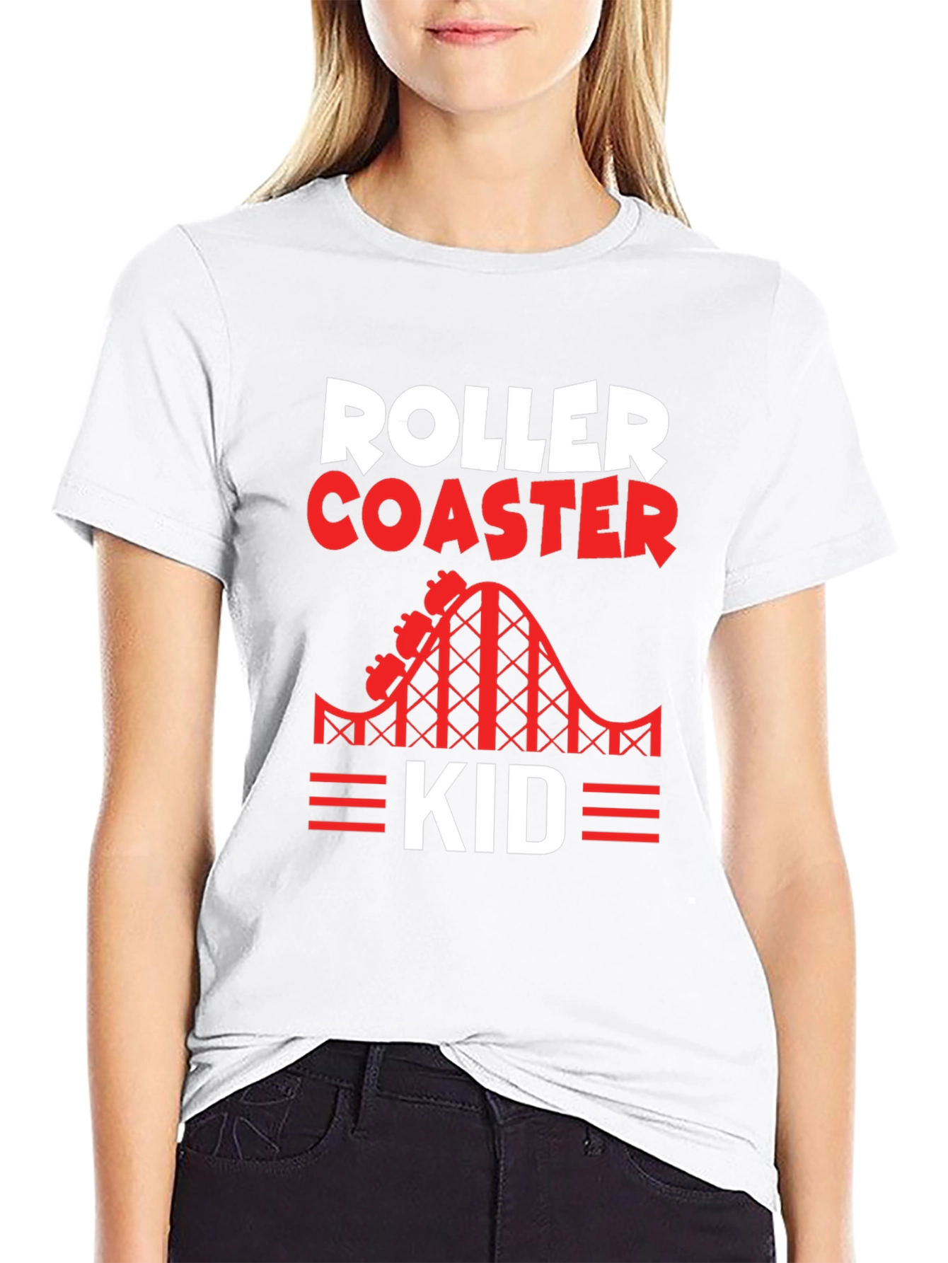Roller Coaster Kid Graphic Tee