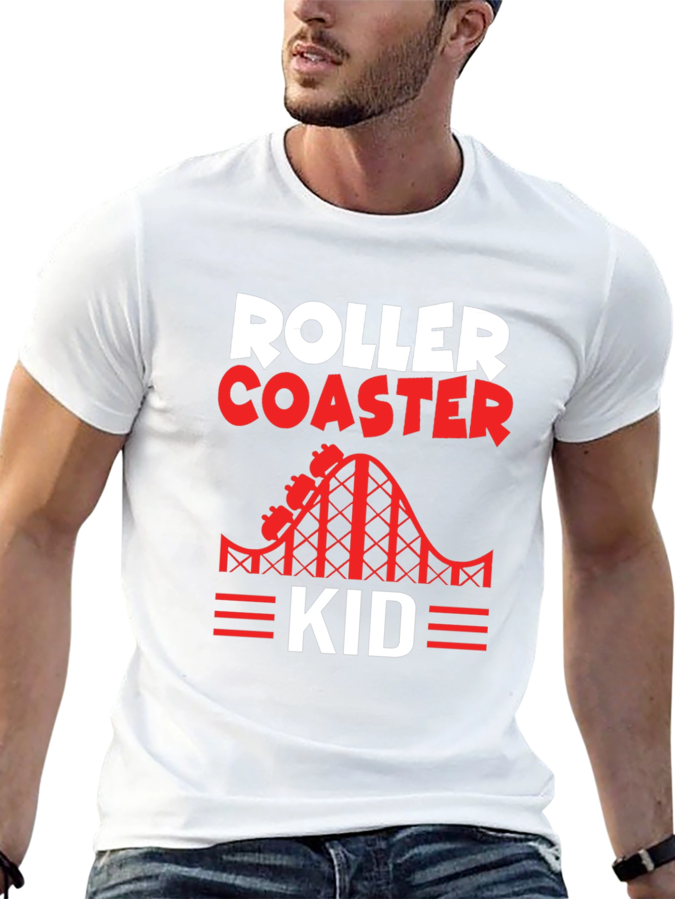 Roller Coaster Kid Graphic Tee