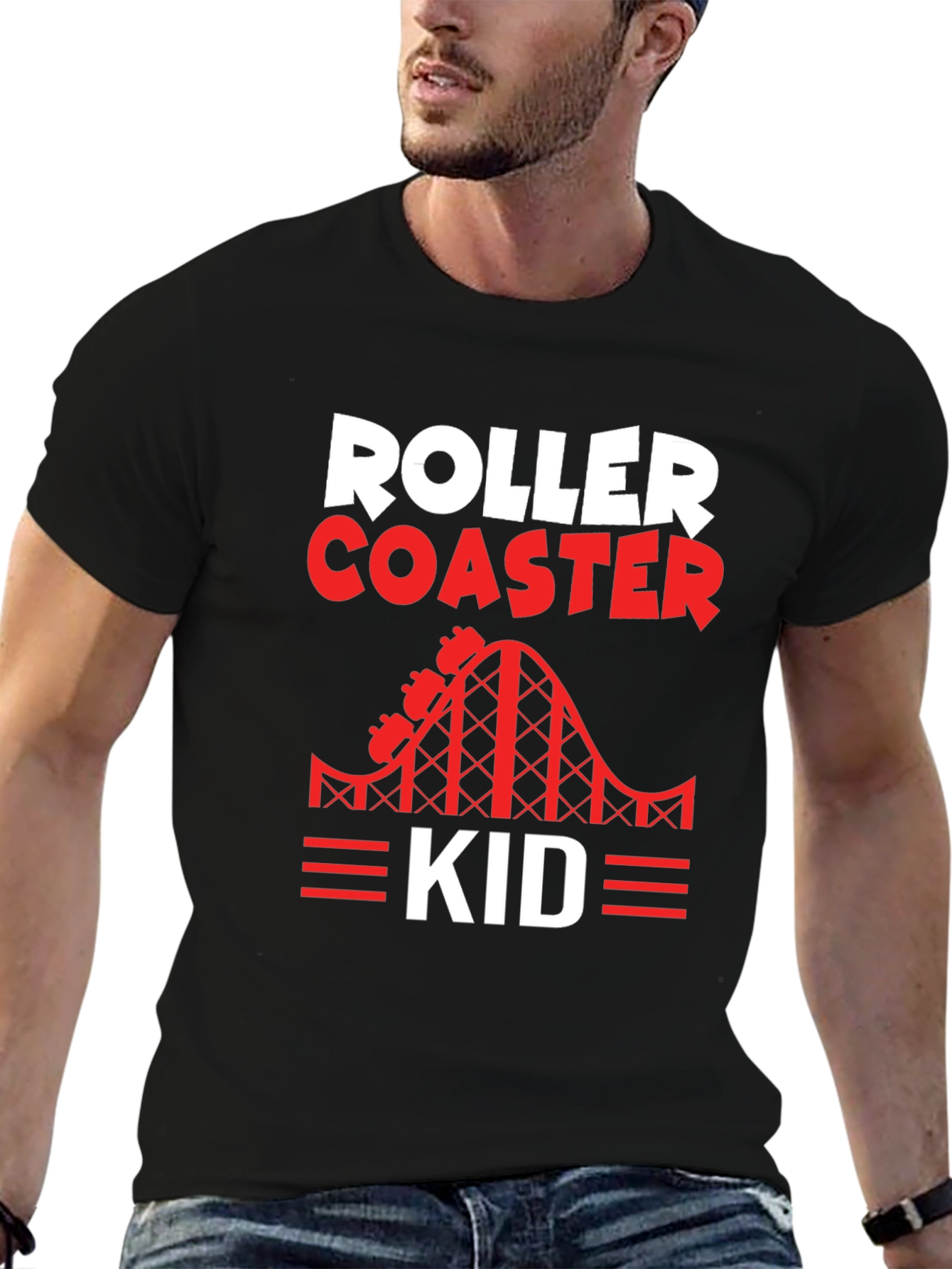 Roller Coaster Kid Graphic Tee
