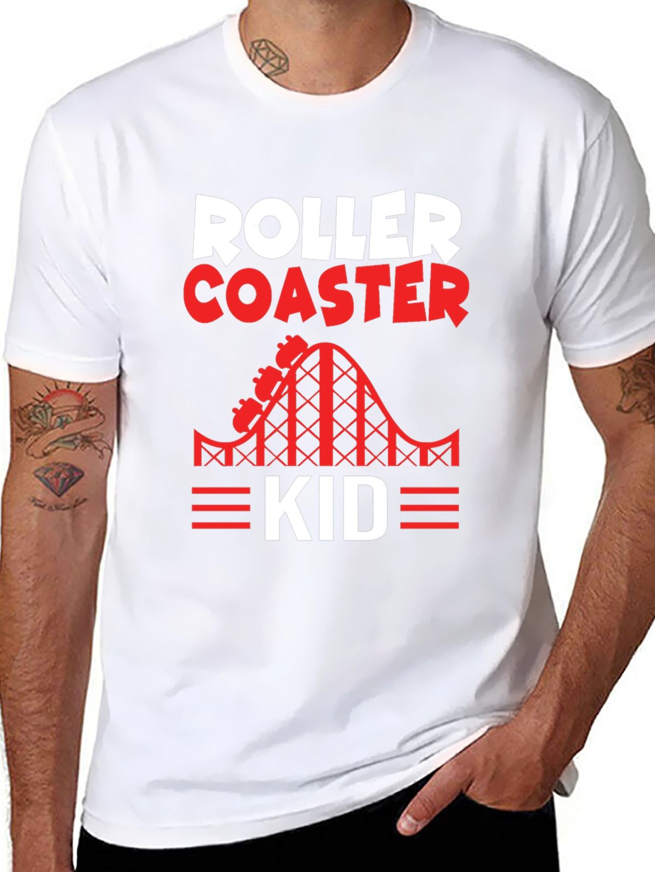 Roller Coaster Kid Graphic Tee