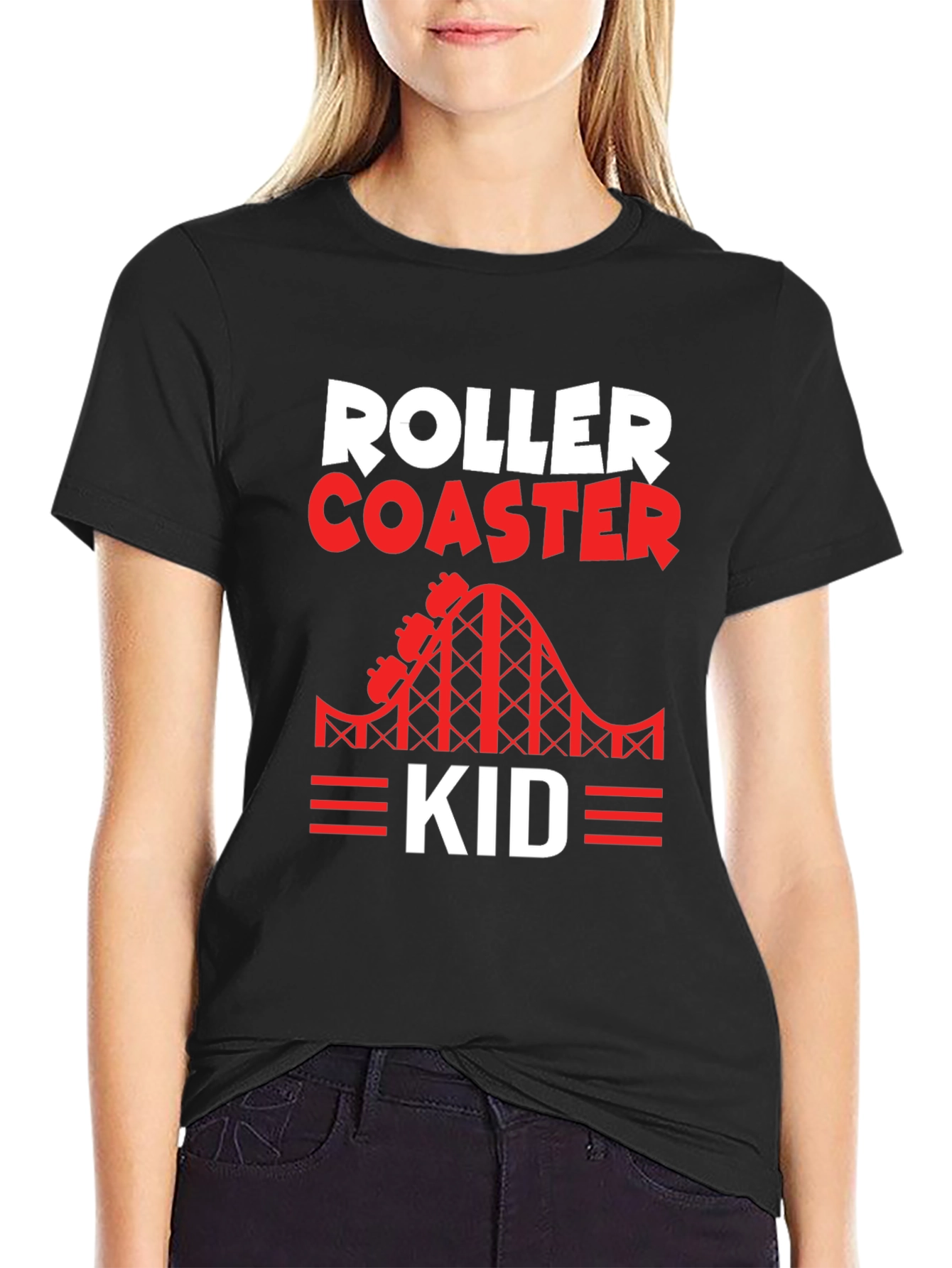 Roller Coaster Kid Graphic Tee