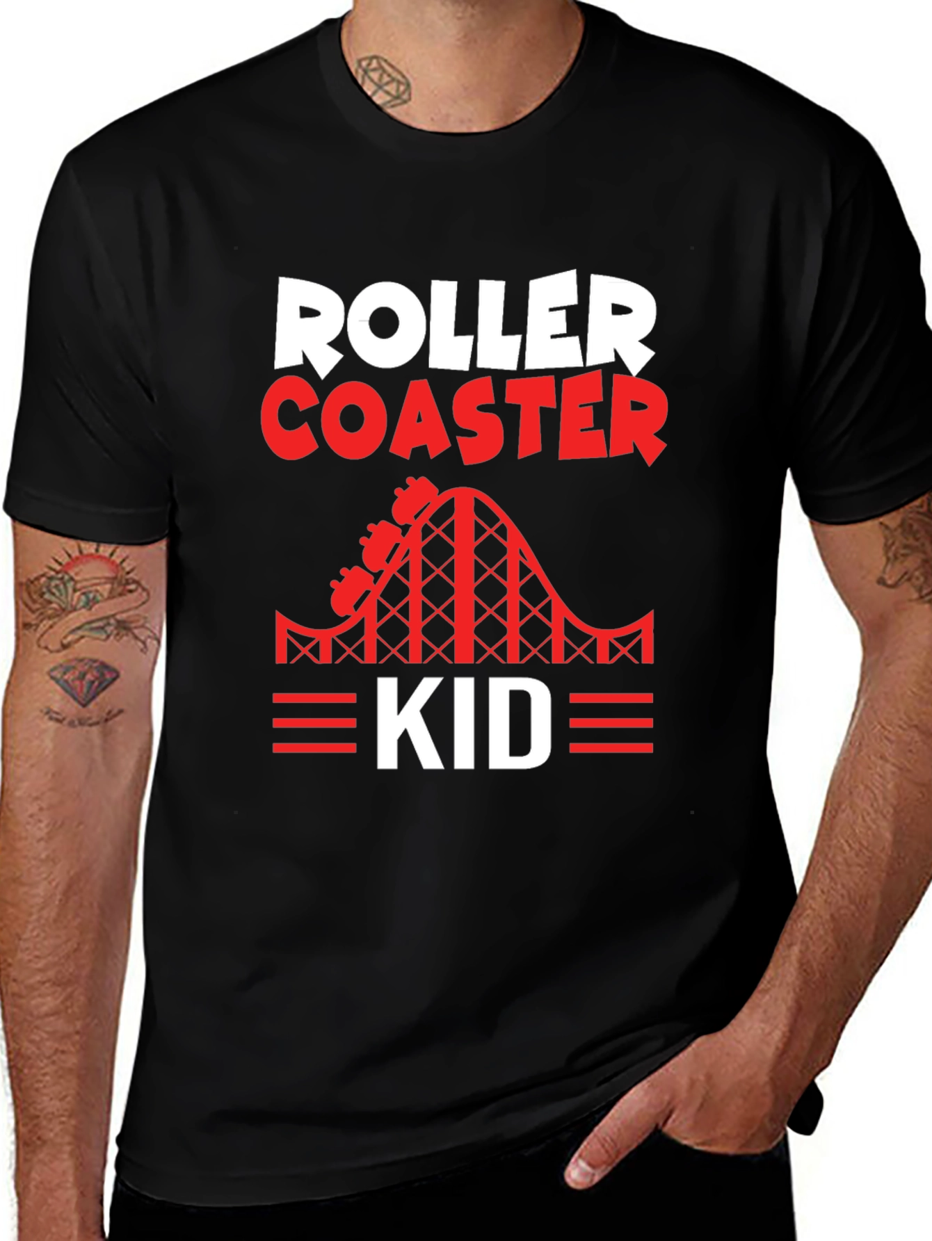 Roller Coaster Kid Graphic Tee