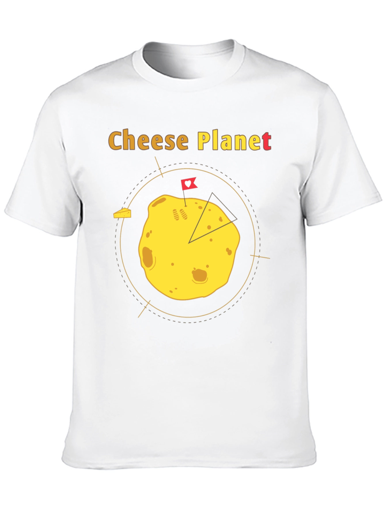 Cheese Planet Graphic T-Shirt - Unisex Cotton Tee