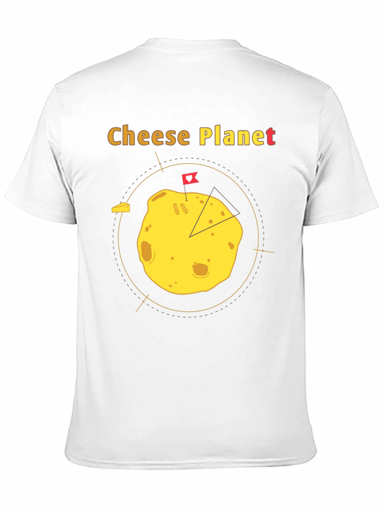 Cheese Planet Graphic T-Shirt - Unisex Cotton Tee