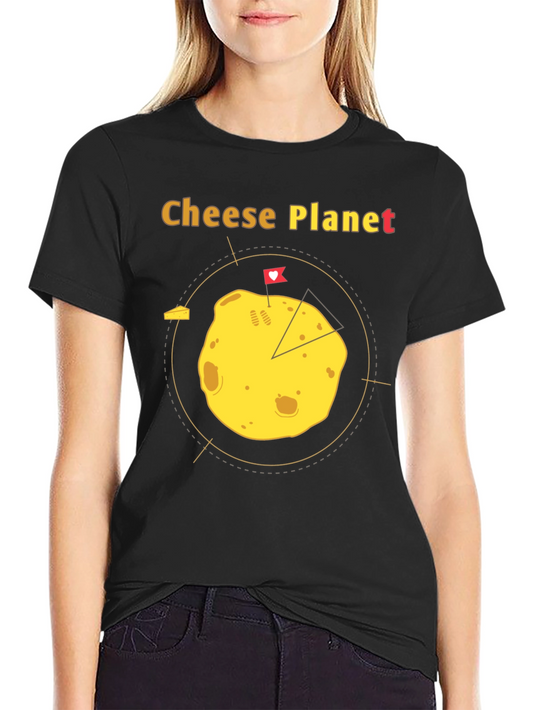 Cheese Planet Graphic T-Shirt - Unisex Cotton Tee