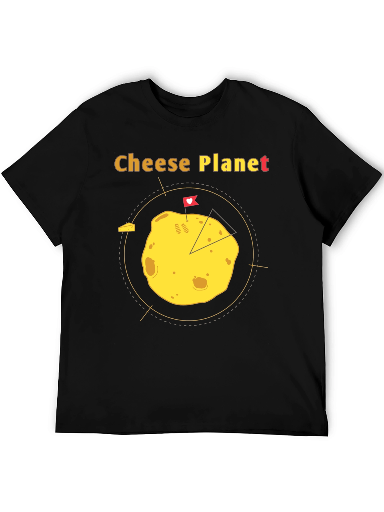 Cheese Planet Graphic T-Shirt - Unisex Cotton Tee