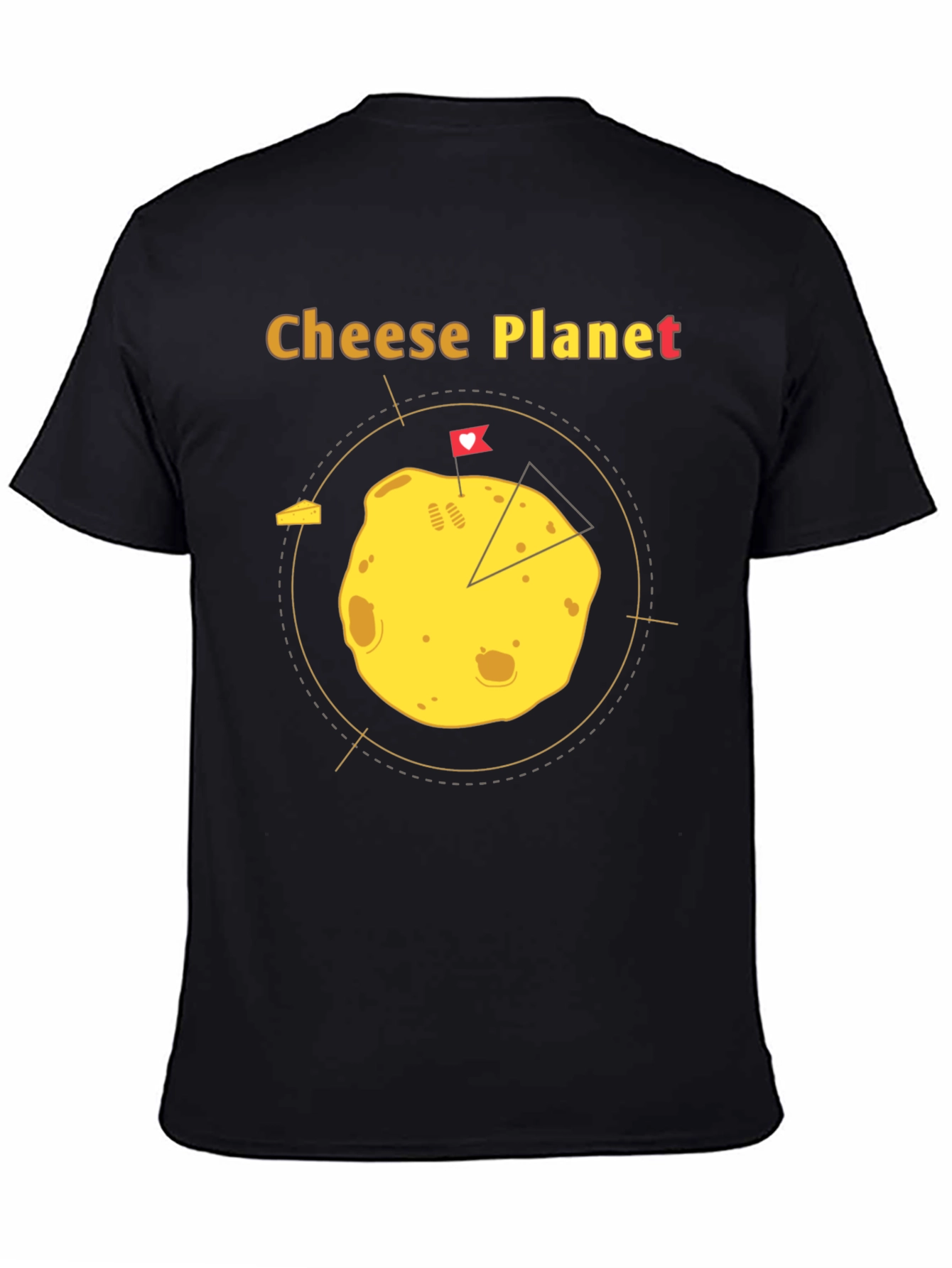 Cheese Planet Graphic T-Shirt - Unisex Cotton Tee