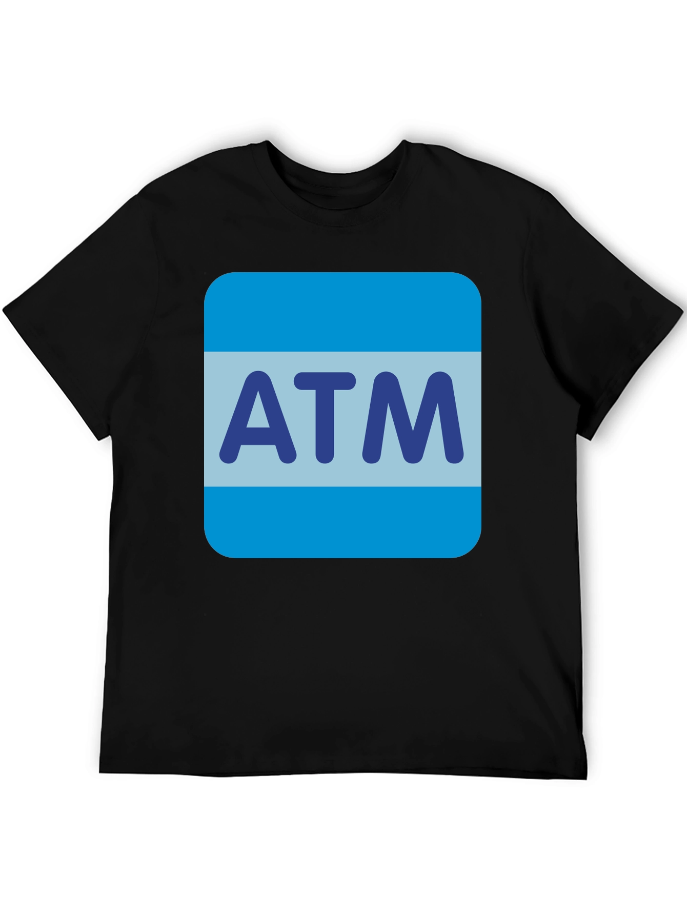 ATM Icon Black T-Shirt - Funny Banking Tee