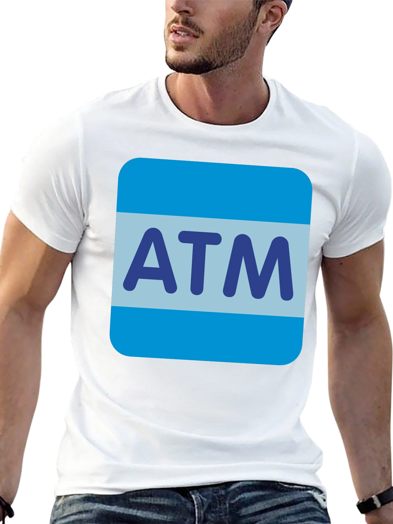 ATM Icon Black T-Shirt - Funny Banking Tee