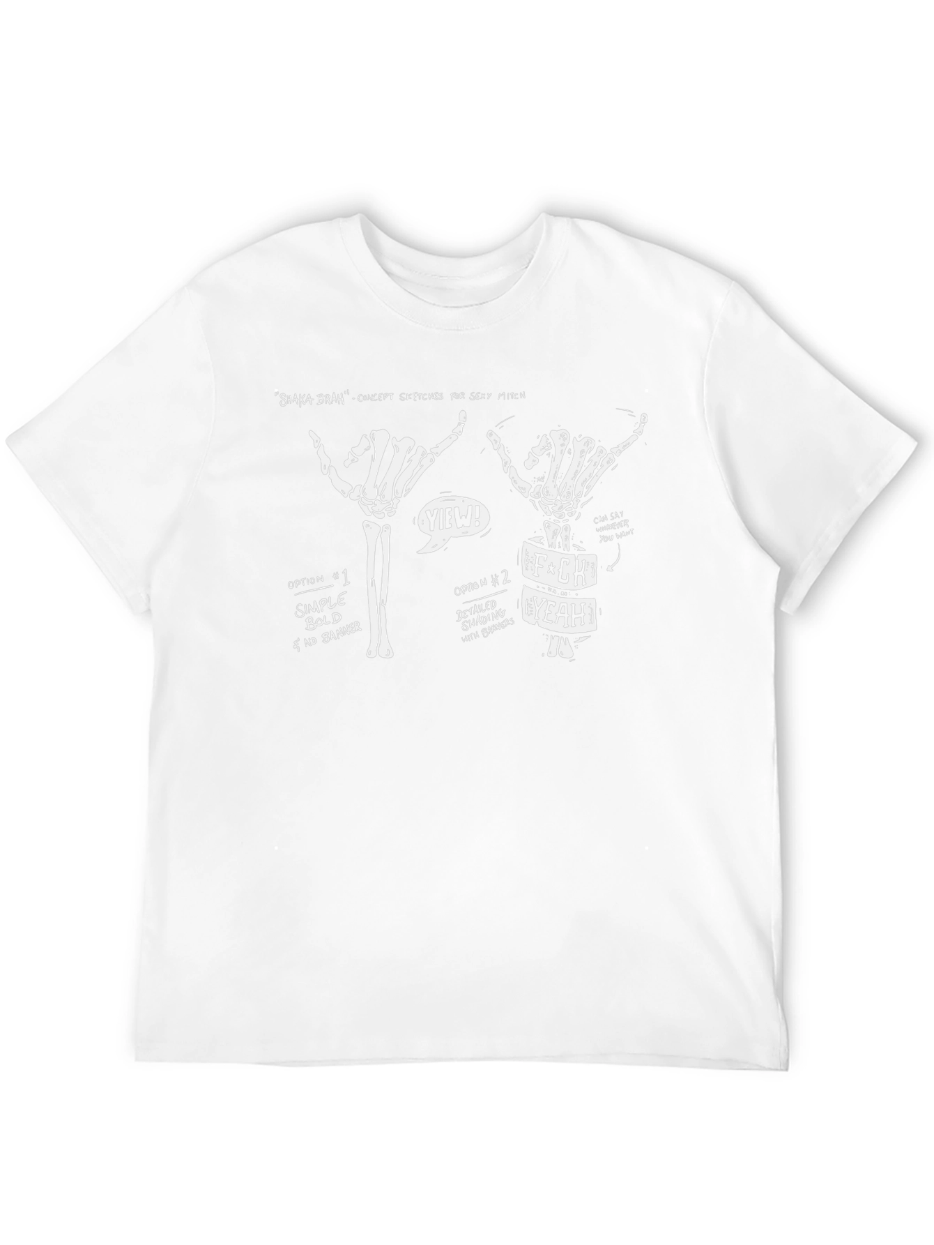 Shaka Brah Skeleton Hand T-Shirt - Surf Style