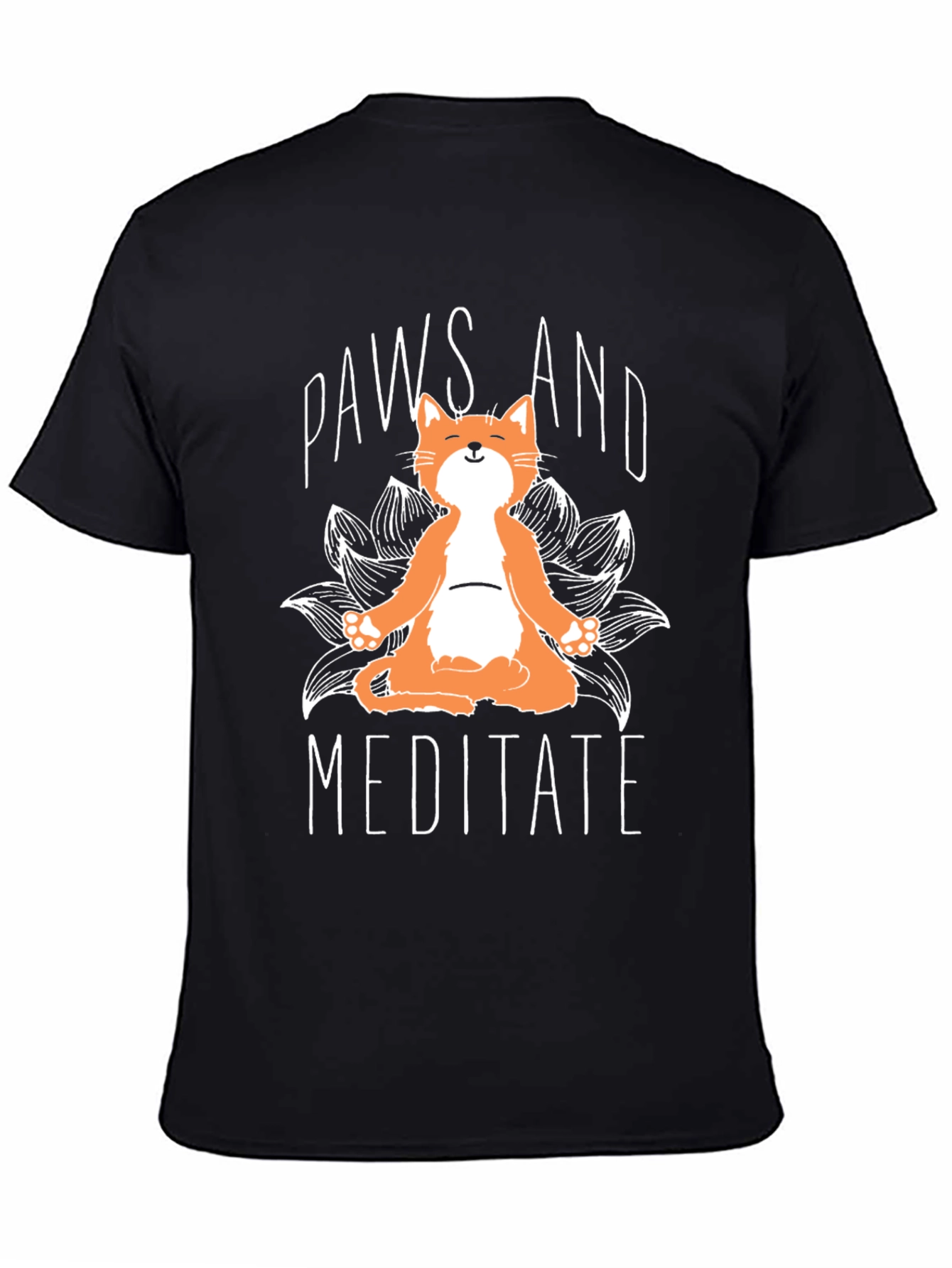 Paws and Meditate Cat T-Shirt