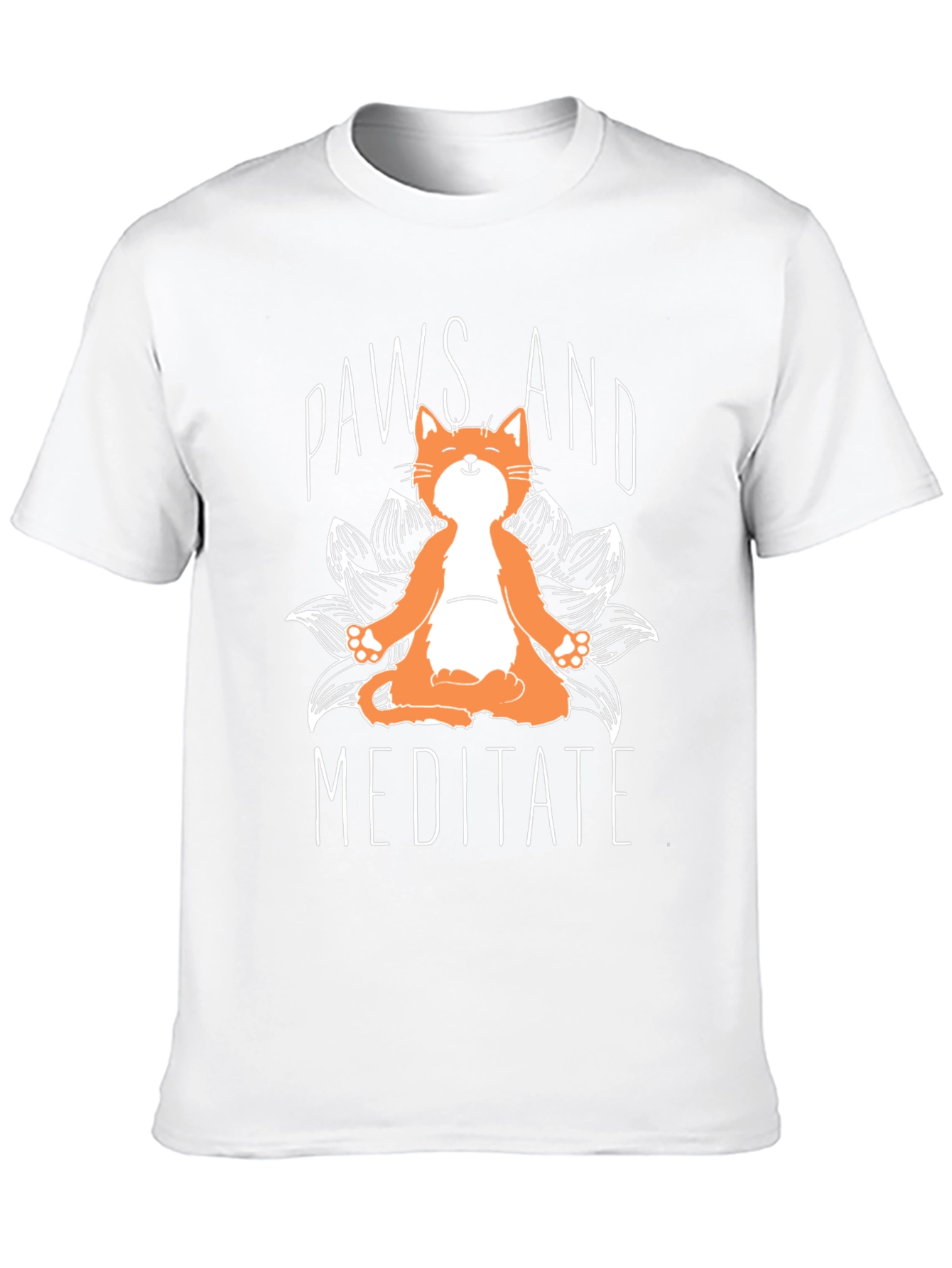 Paws and Meditate Cat T-Shirt