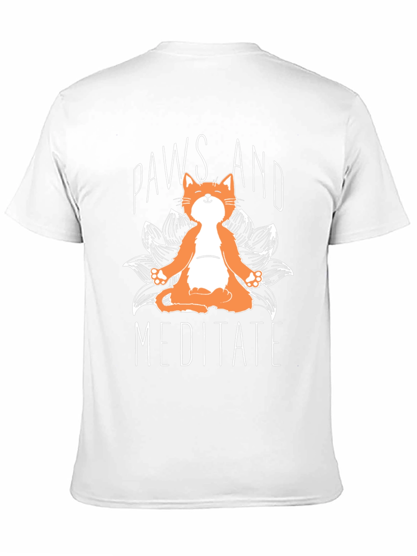 Paws and Meditate Cat T-Shirt