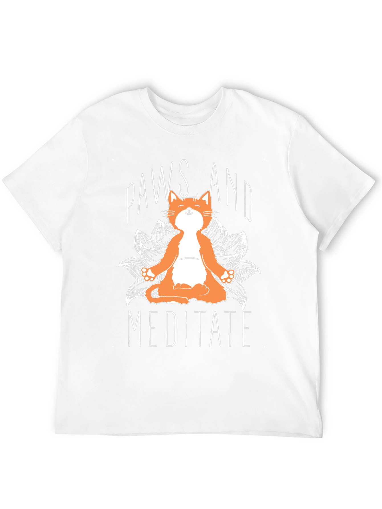 Paws and Meditate Cat T-Shirt
