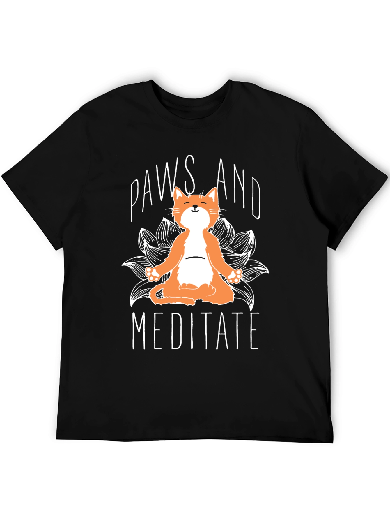 Paws and Meditate Cat T-Shirt
