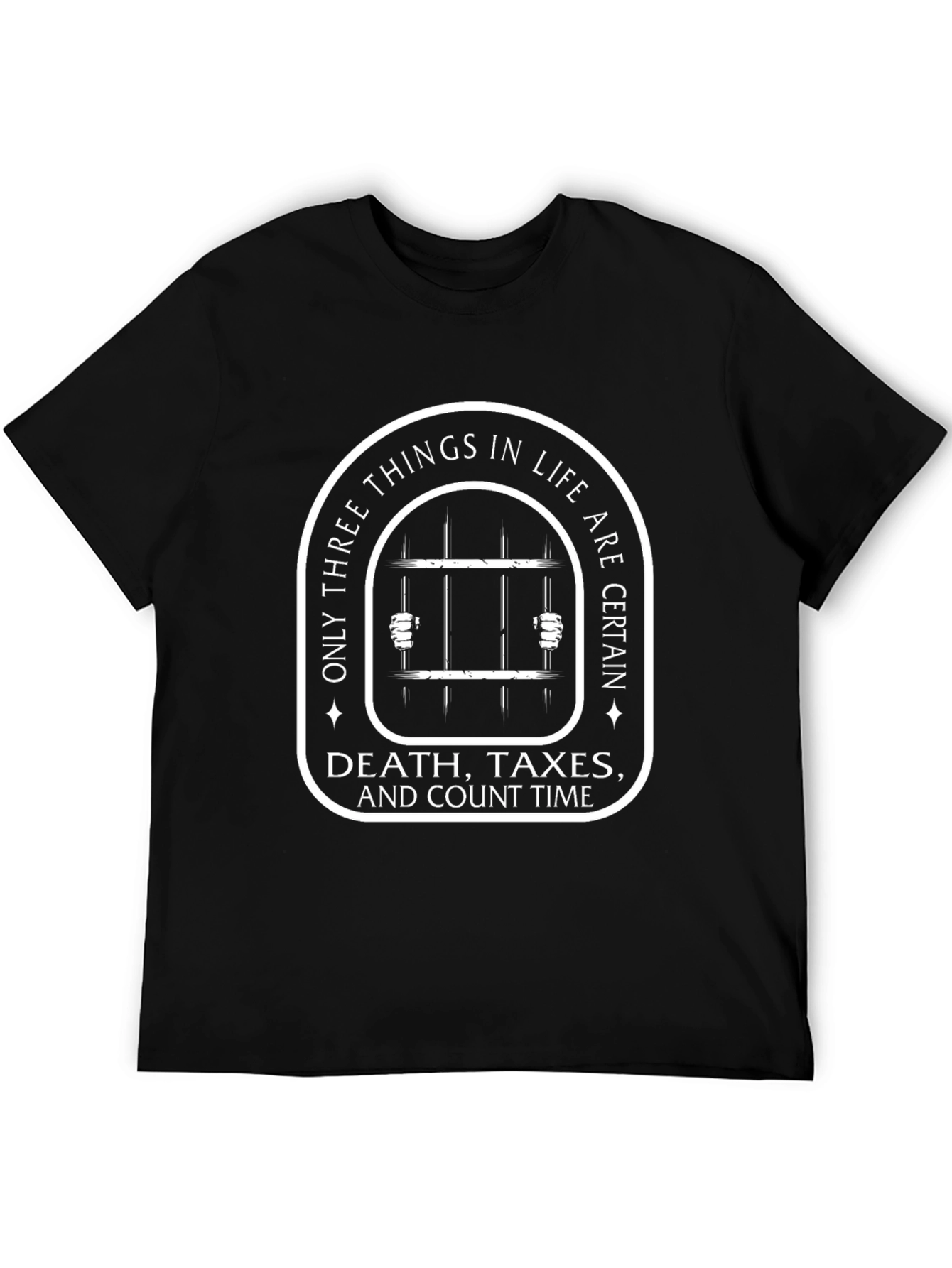 Death Taxes and Count Time Mens Graphic T-Shirt