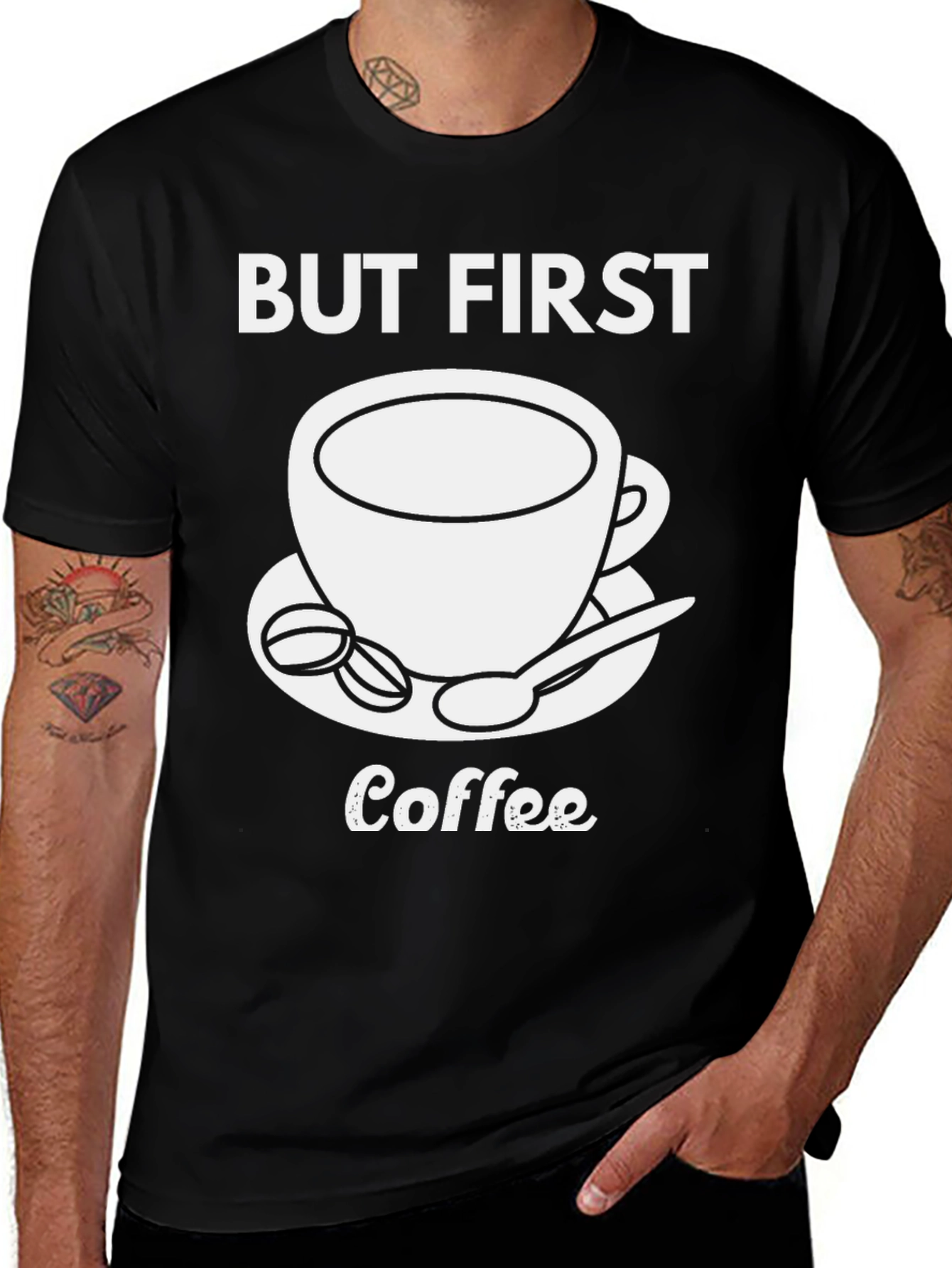 But First Coffee T-Shirt - Stylish Graphic Tee