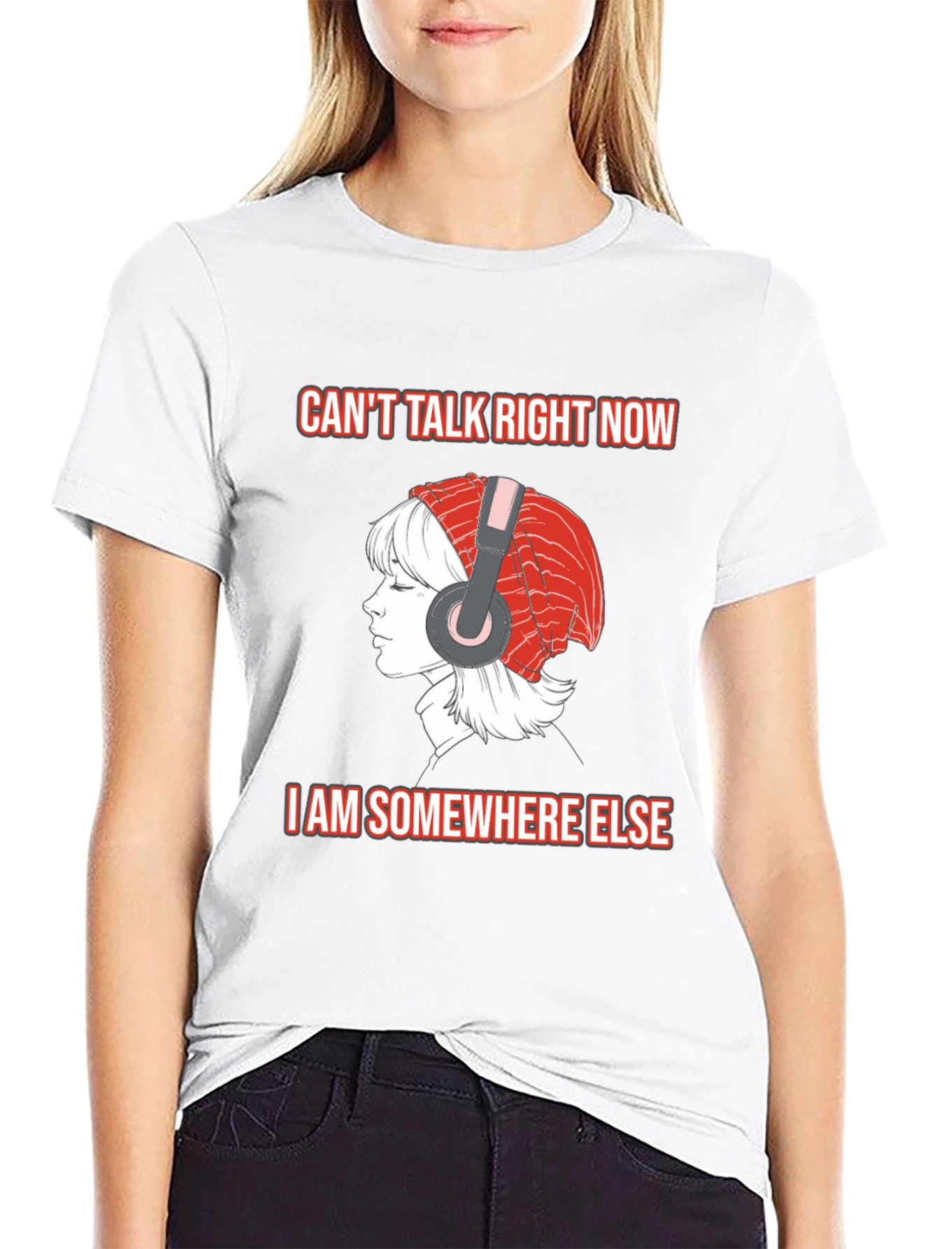 Cant Talk Right Now Black T-Shirt